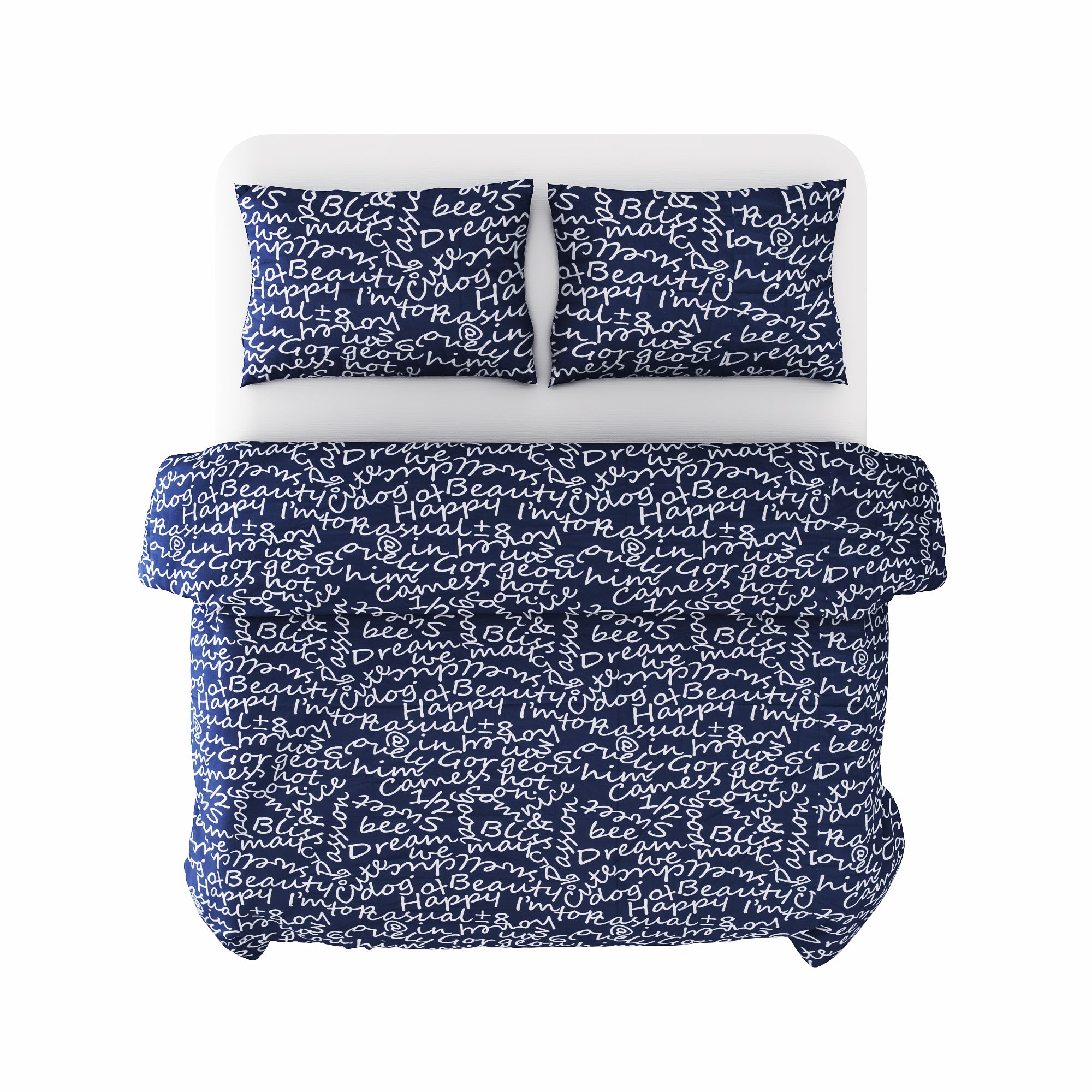 Best price 044 Silver word on navy
