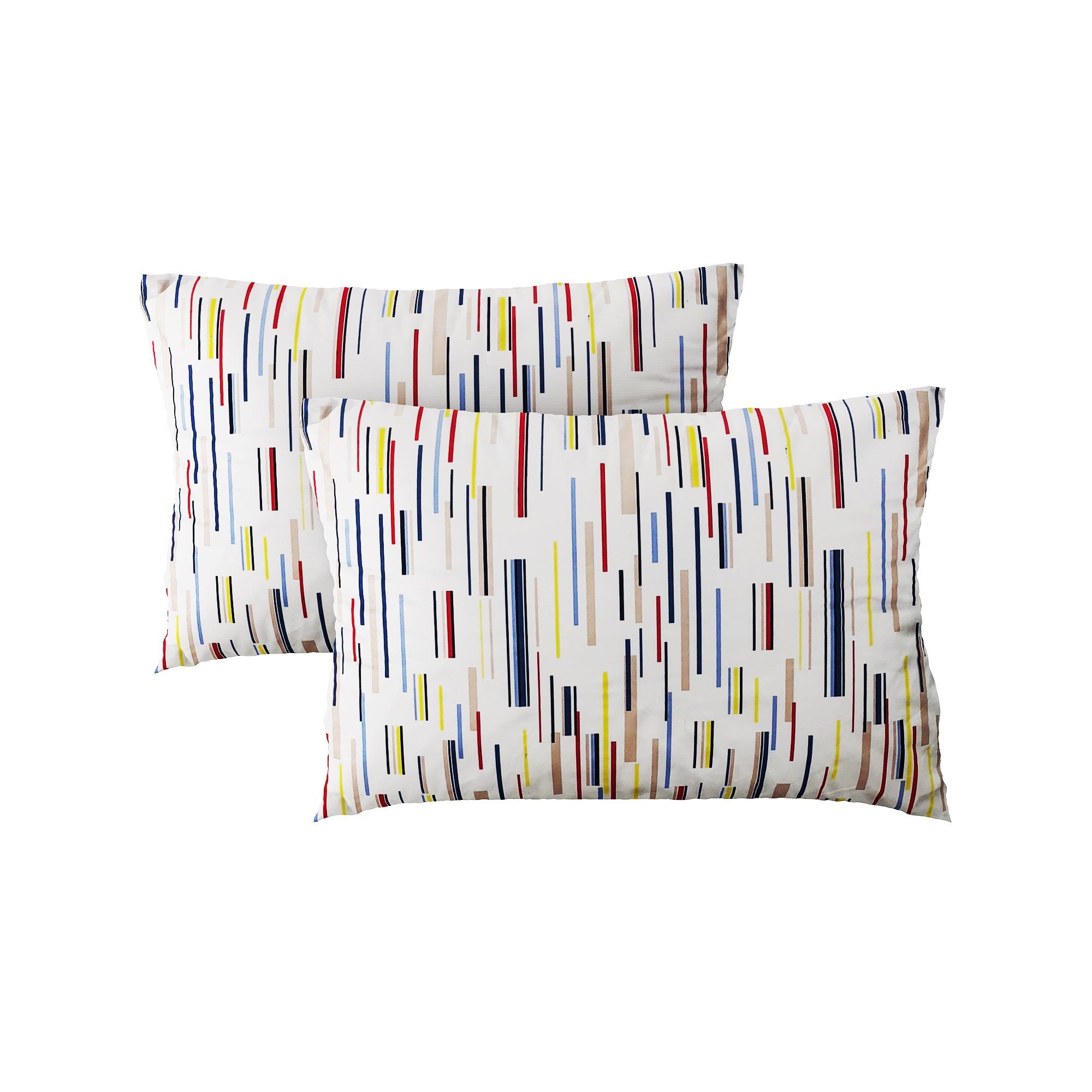Pillow case 045 Colorful stripes (2pcs)