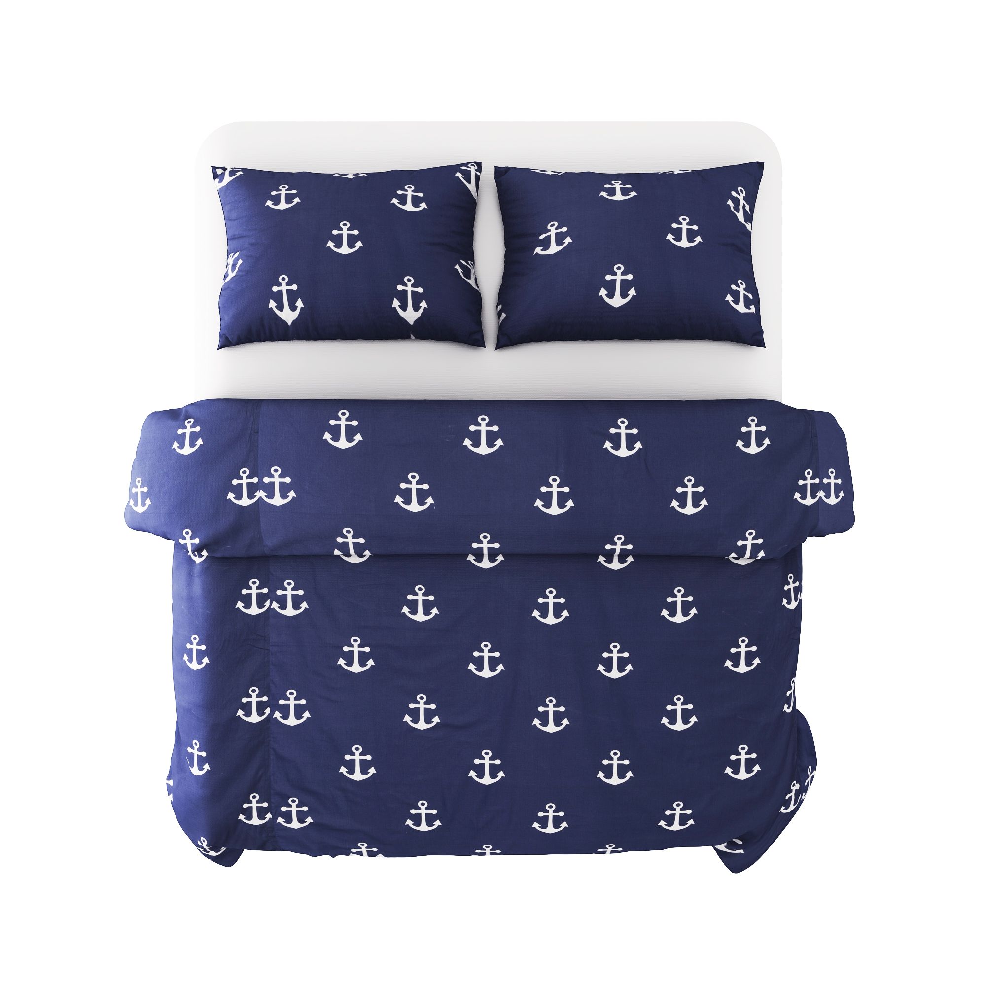 Best price 059 White anchors on navy