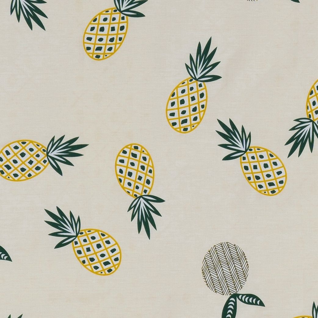 Pillow case 127 Yellow pineapples