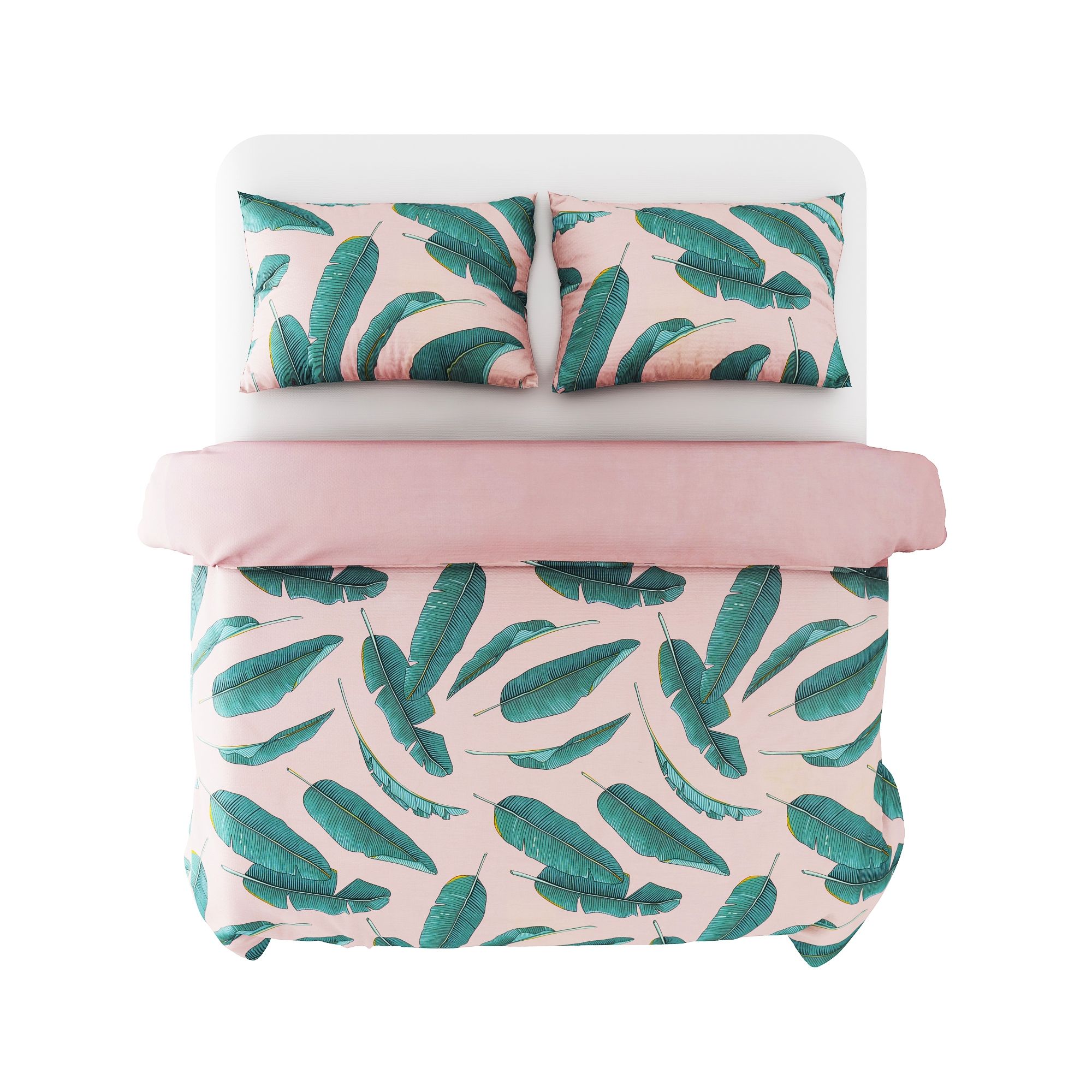 Best price 092 Banana leaves on pink