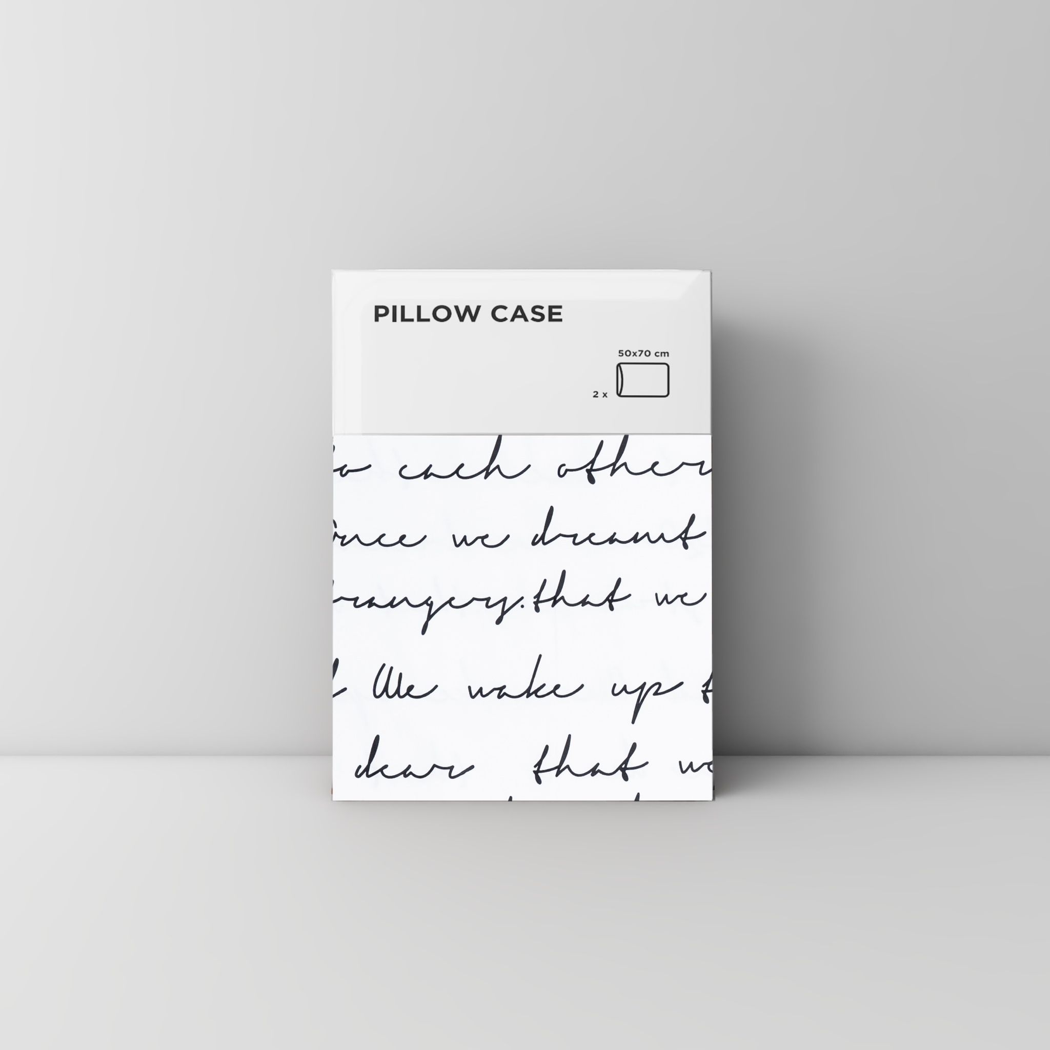 Pillow case 132 Handwriting