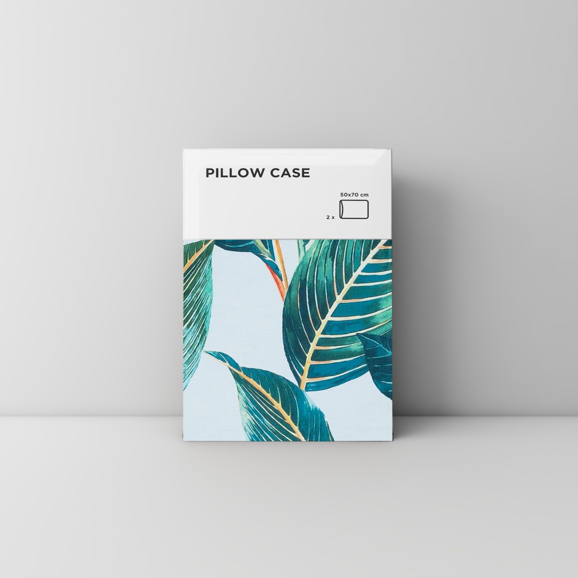 Pillow case 133 Tropical leaves