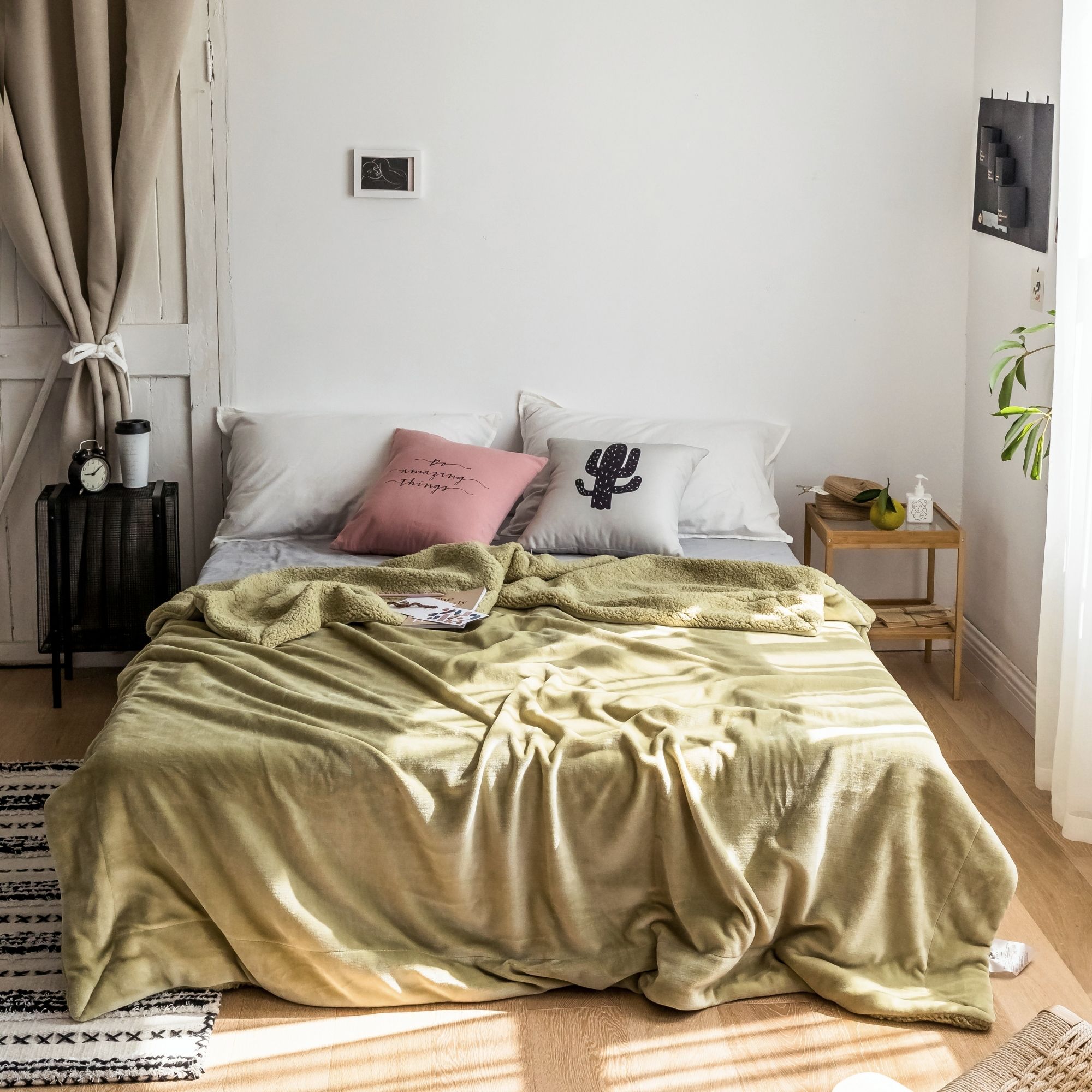 Mền lông cừu nhân tạo Yellow