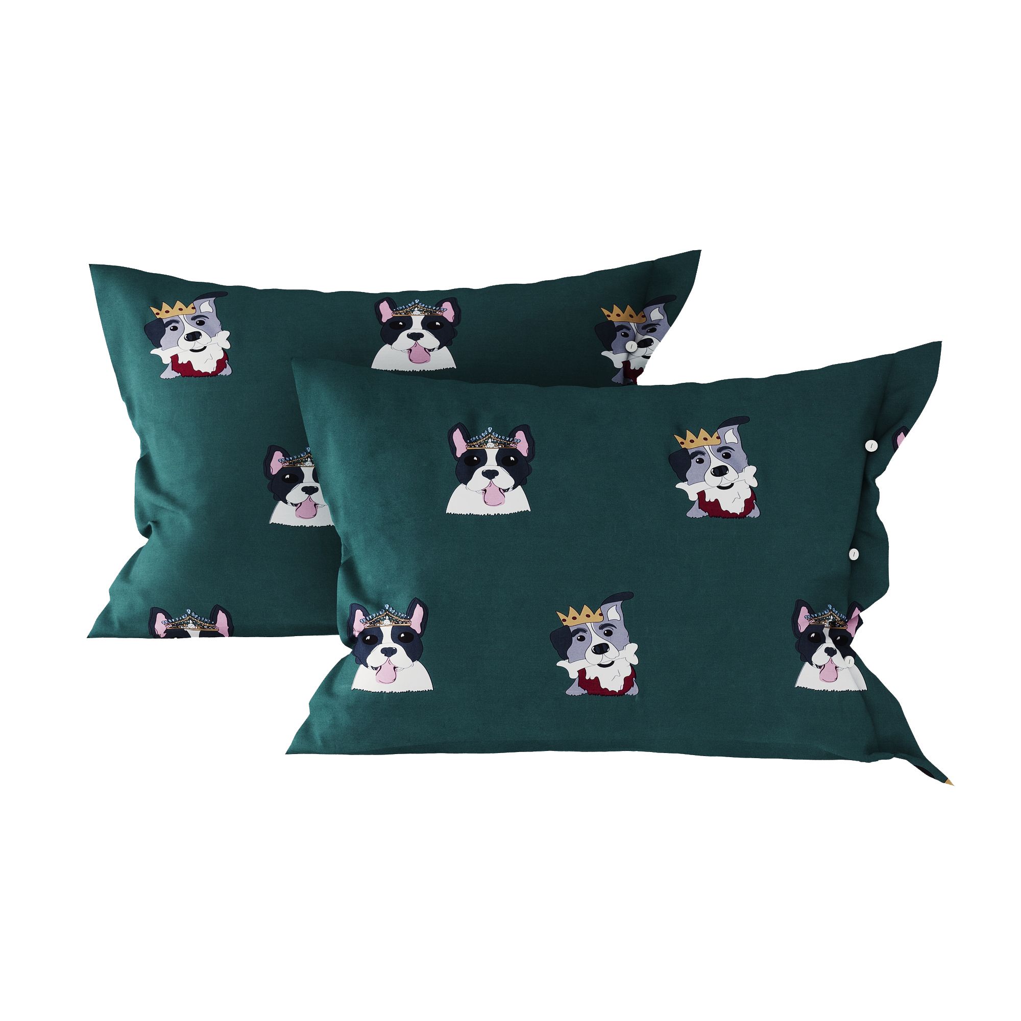Pillow case 184 King & Queen of dog