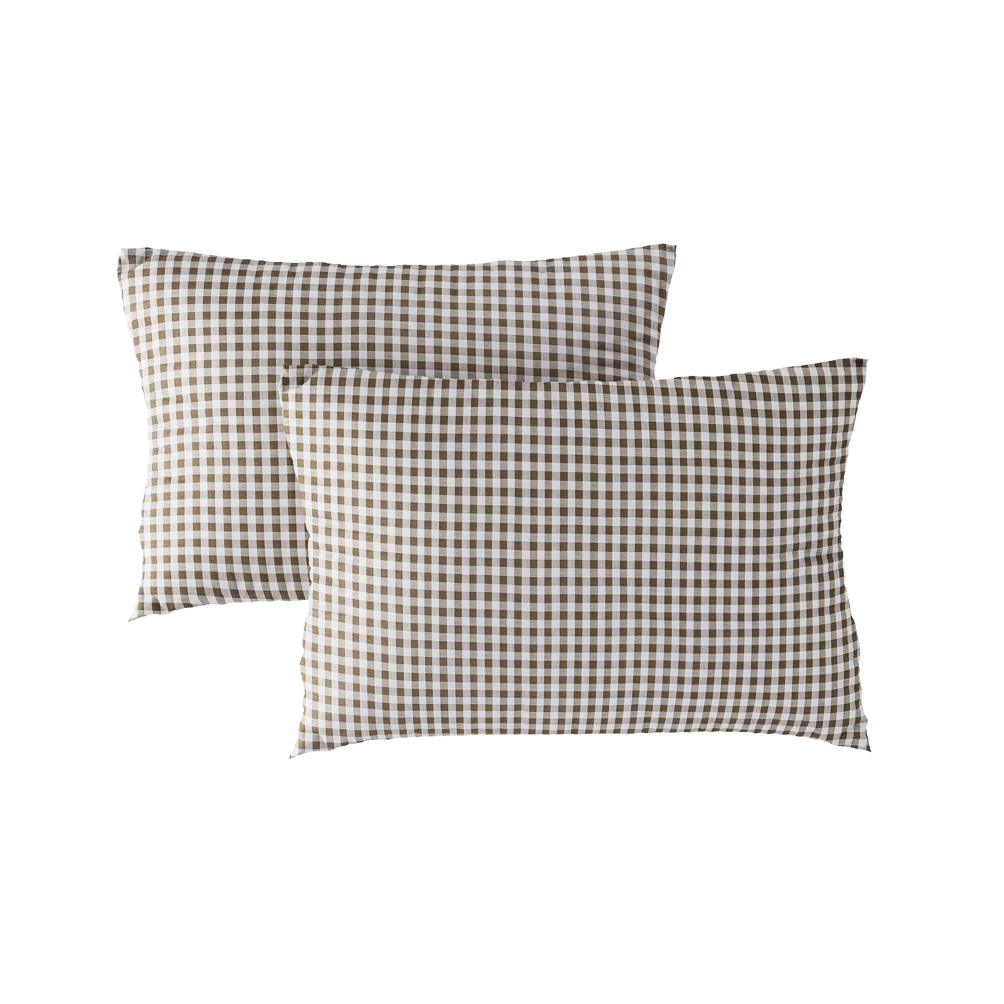 Pillow case 187 Small brown checkerboard