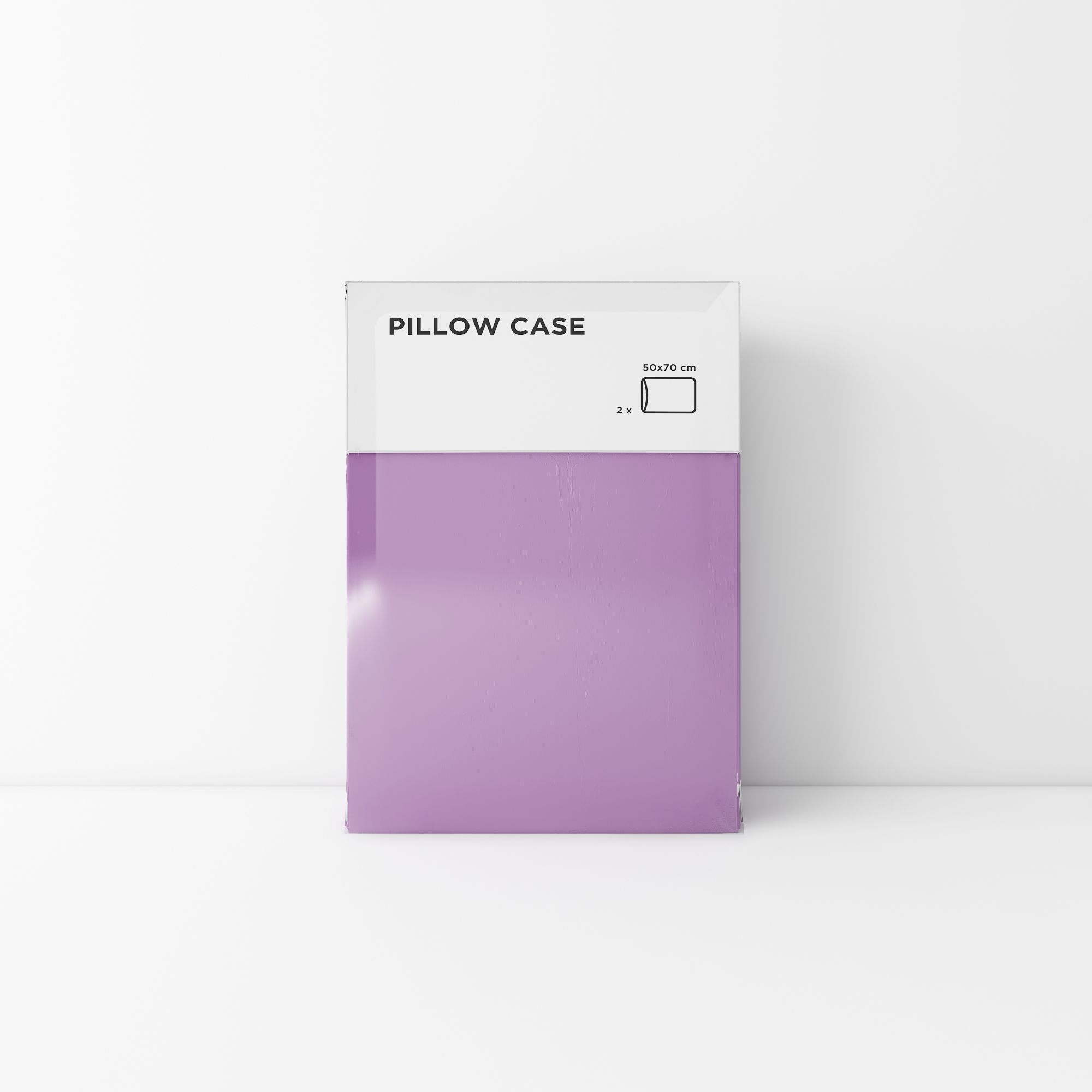 Standard pillow case 10 Light purple (2pcs)