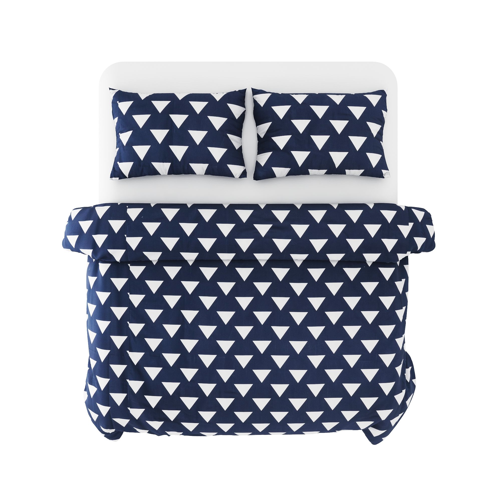 Best price 123 White triangle on navy