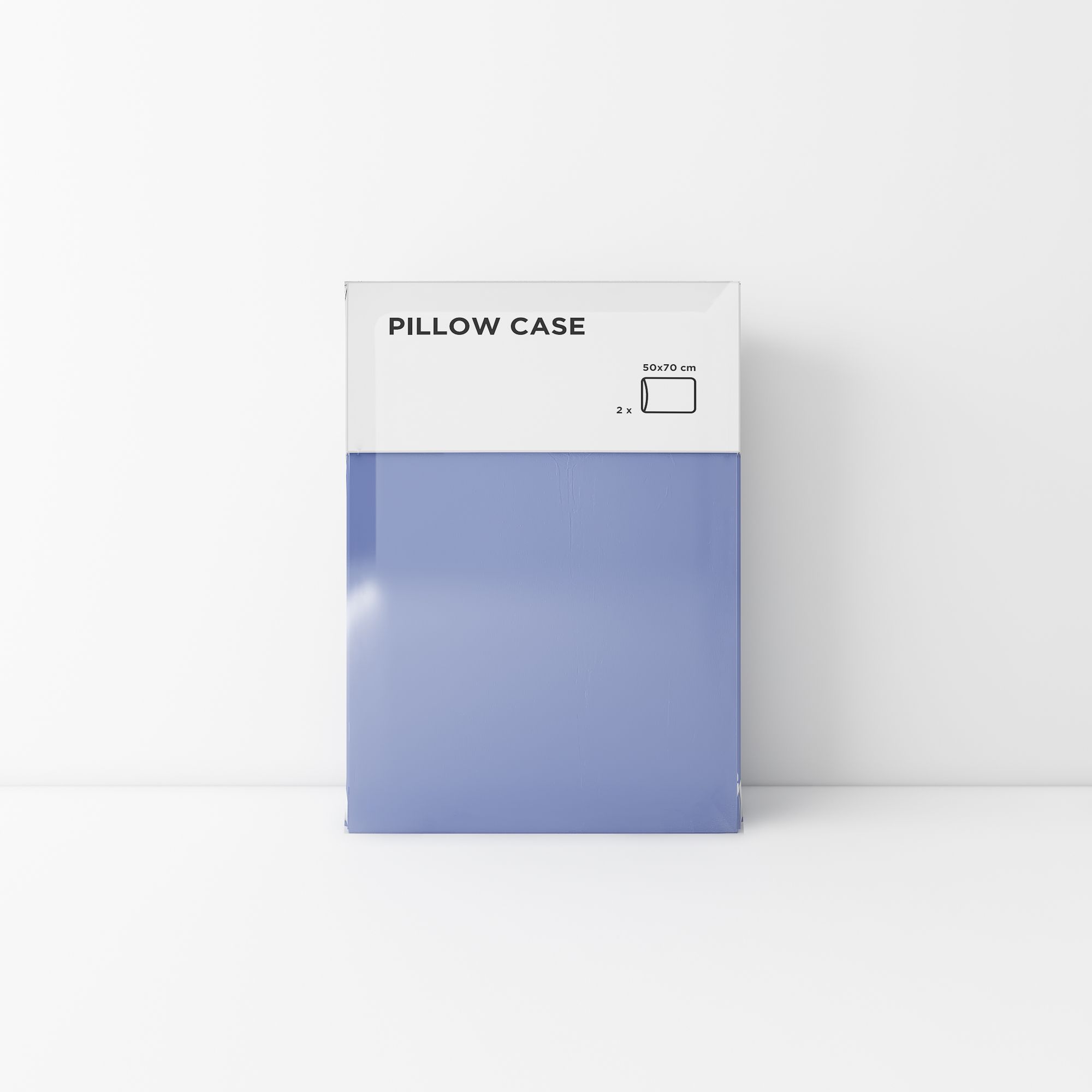 Standard pillow case 11 Grey blue (2pcs)