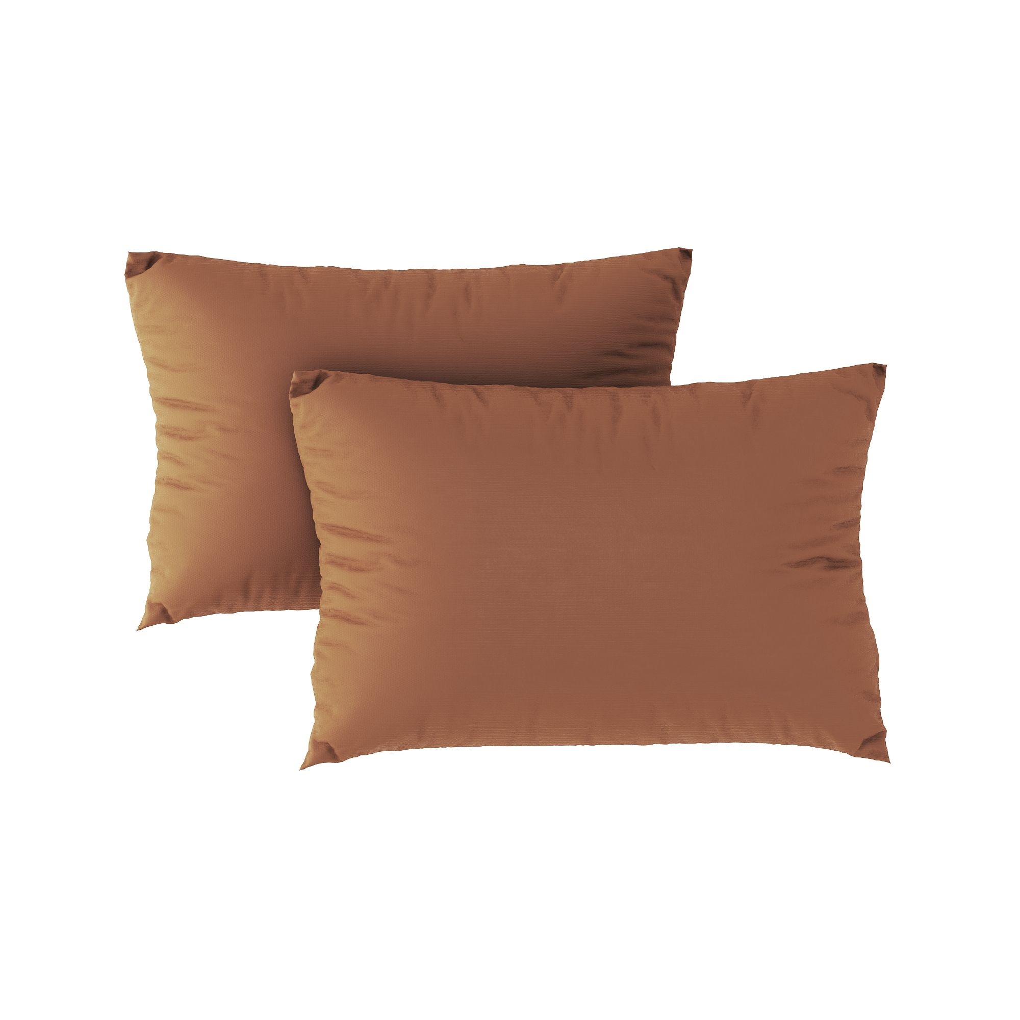 Premium pillow case 13 Dark brown (2pcs)