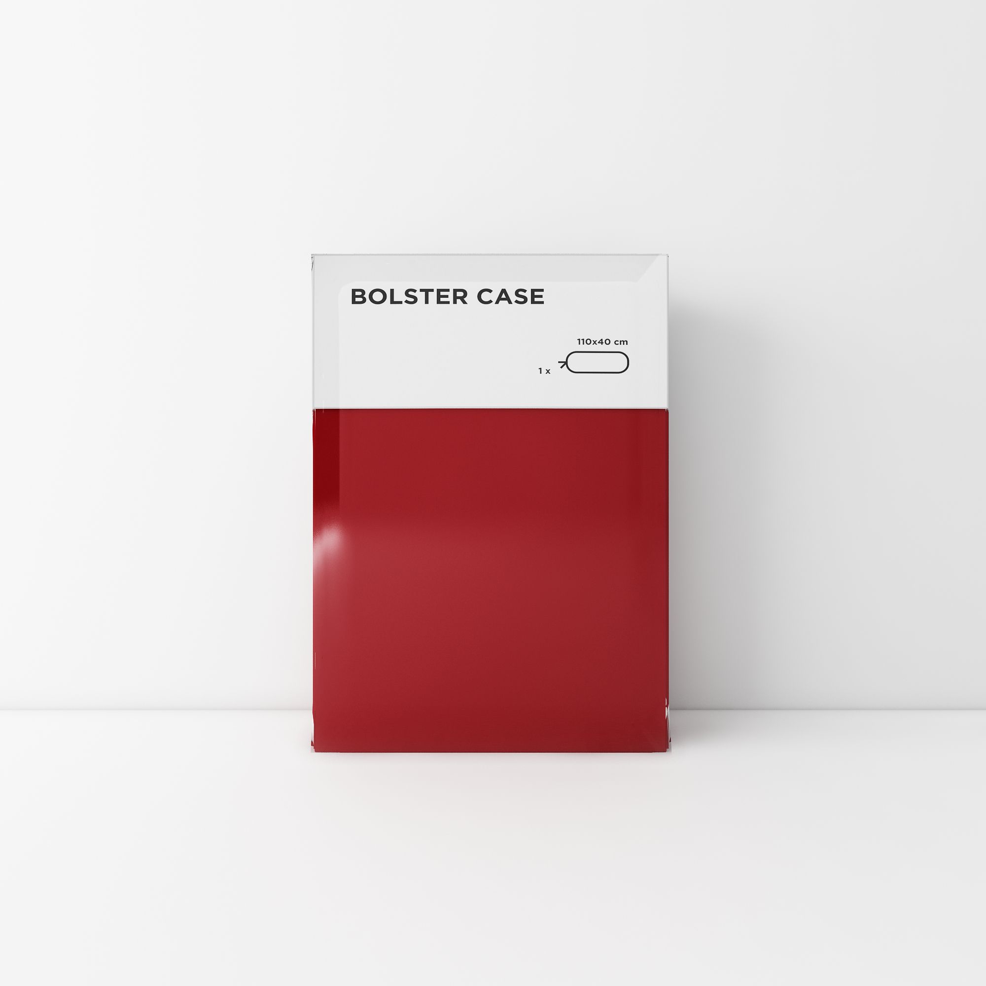 Standard bolster case 18 Red