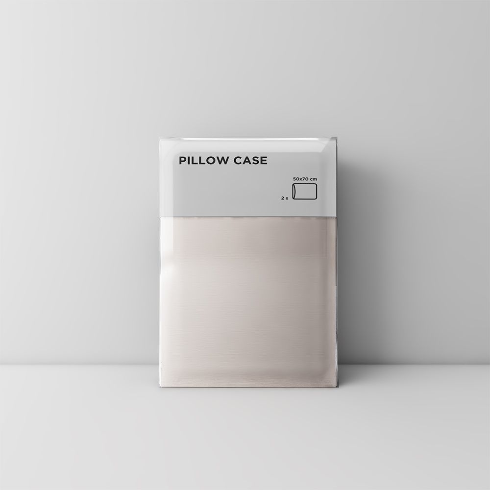Premium pillow case 01 Smoke grey (2pcs)