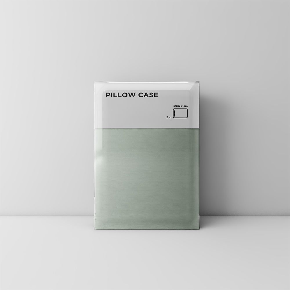 Premium pillow case 02 Pistachio green (2pcs)
