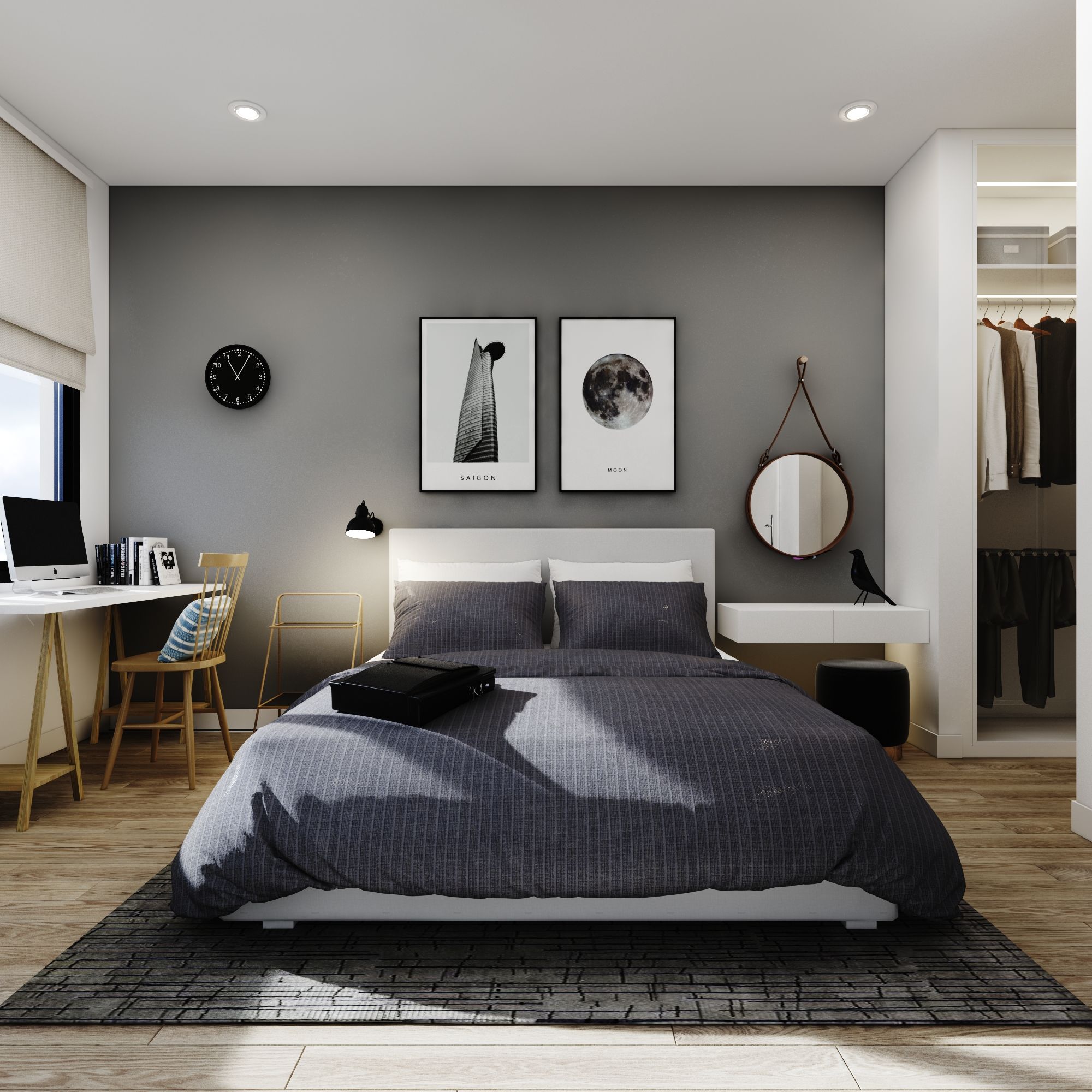 Best price 081 Dark grey pattern