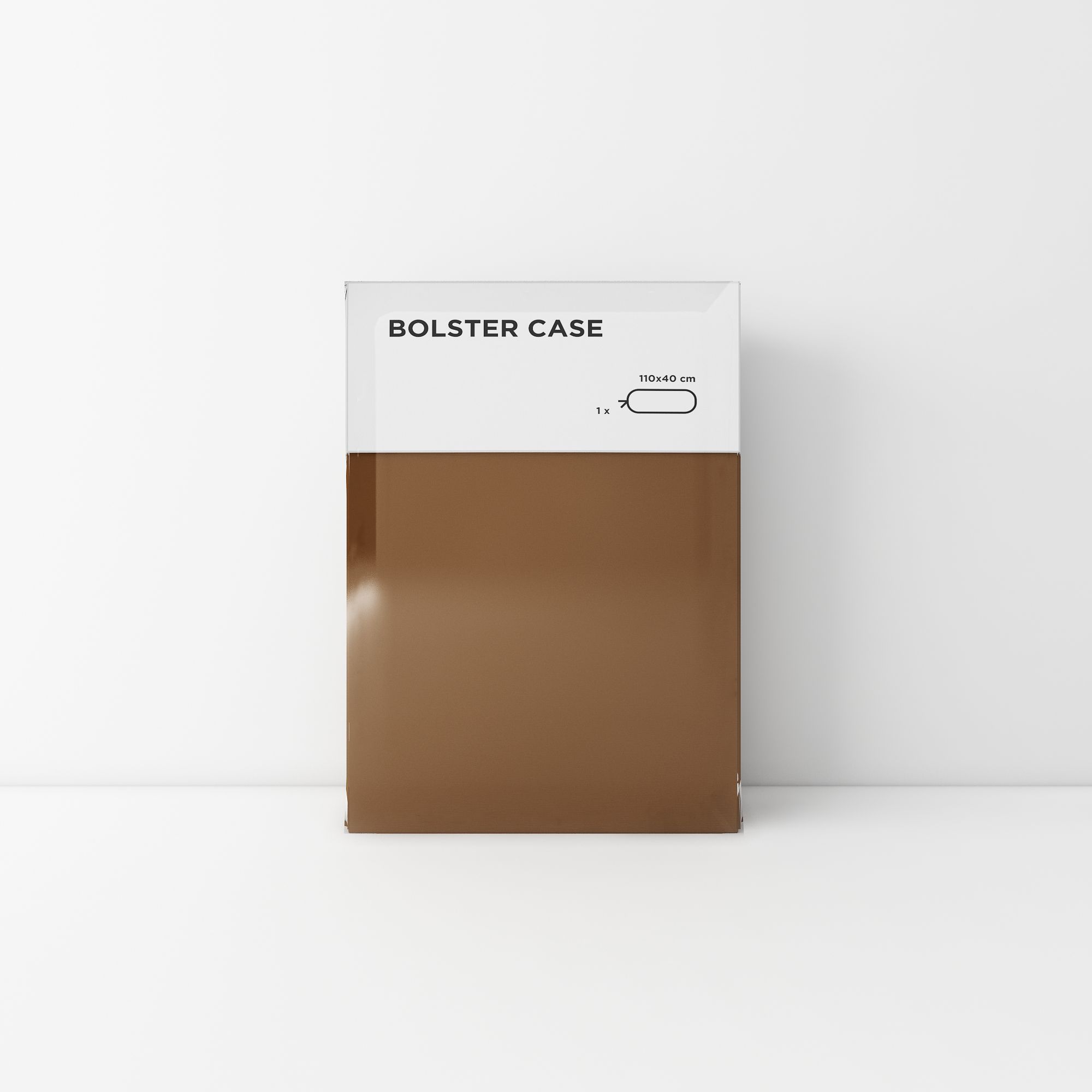 Standard bolster case 21 Dark brown