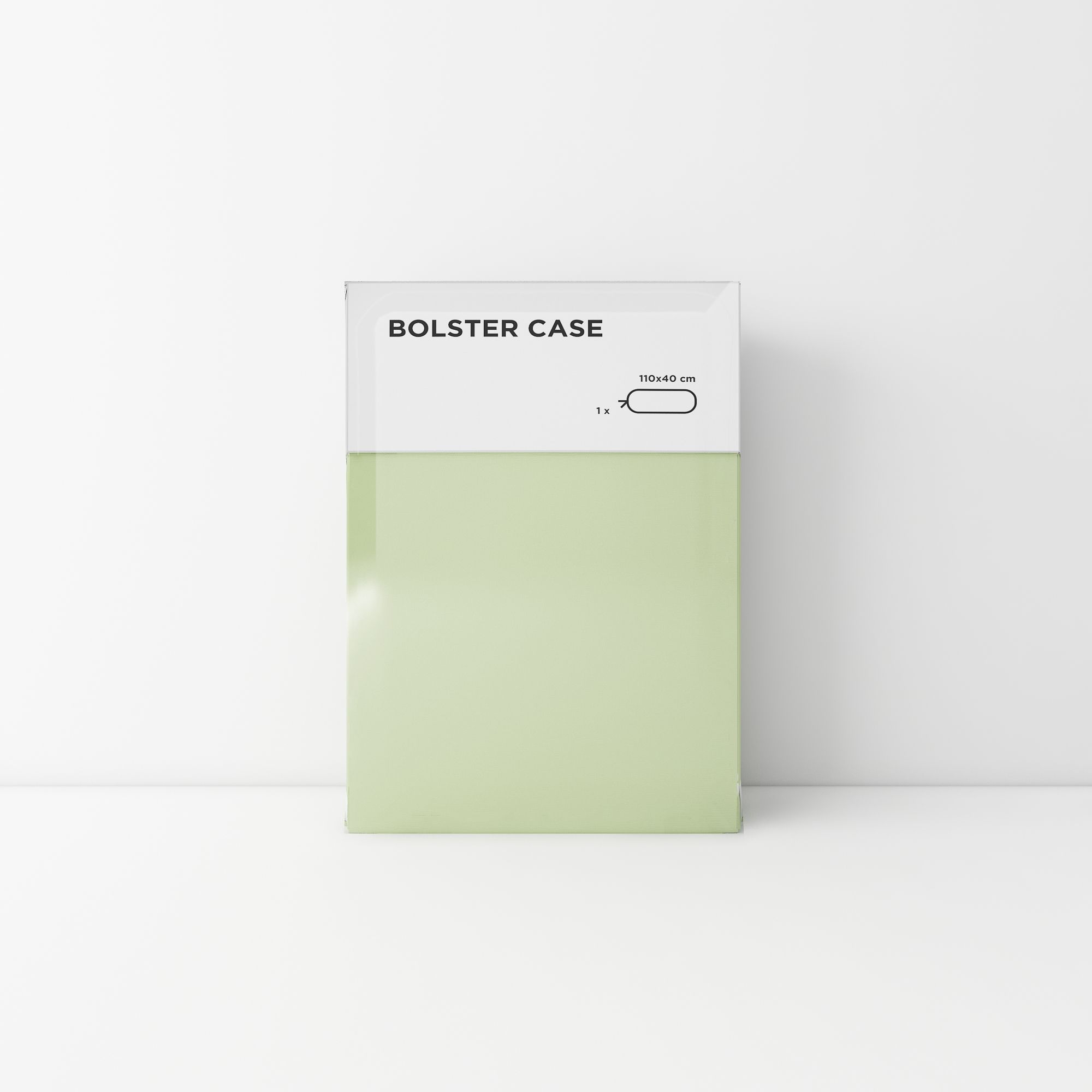 Standard bolster case 26 Sage green