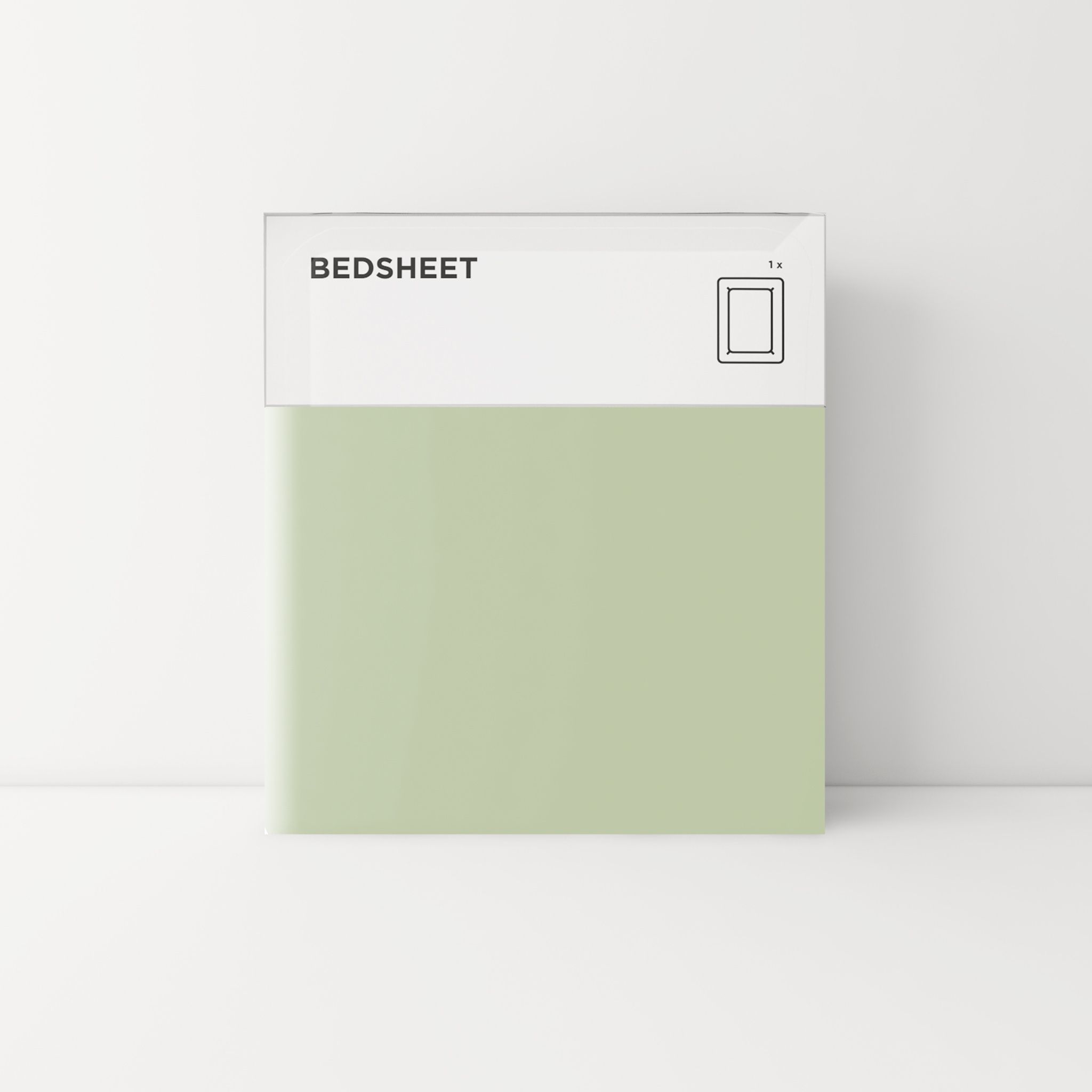 Standard bedsheet 26 Sage green
