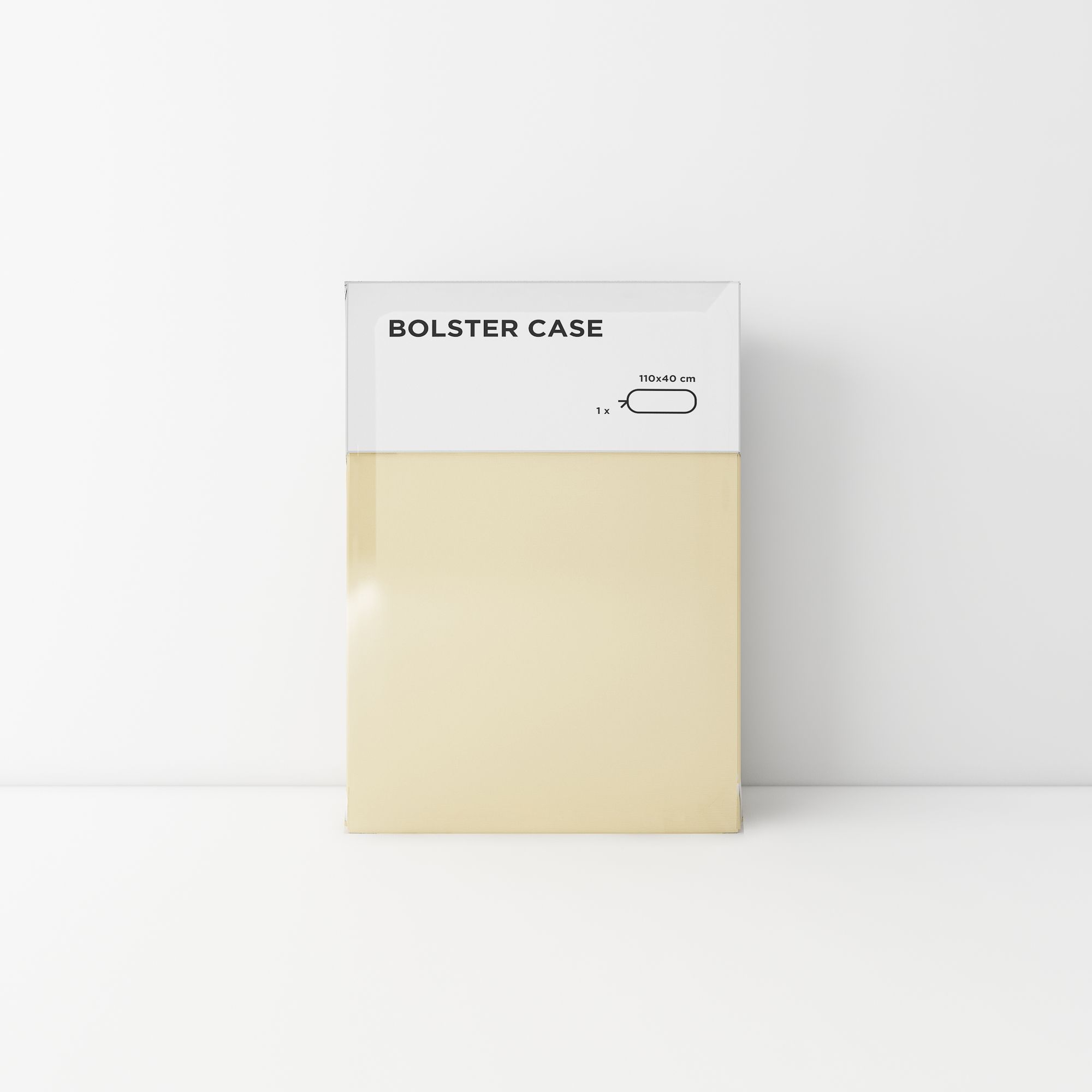 Standard bolster case 28 Cream