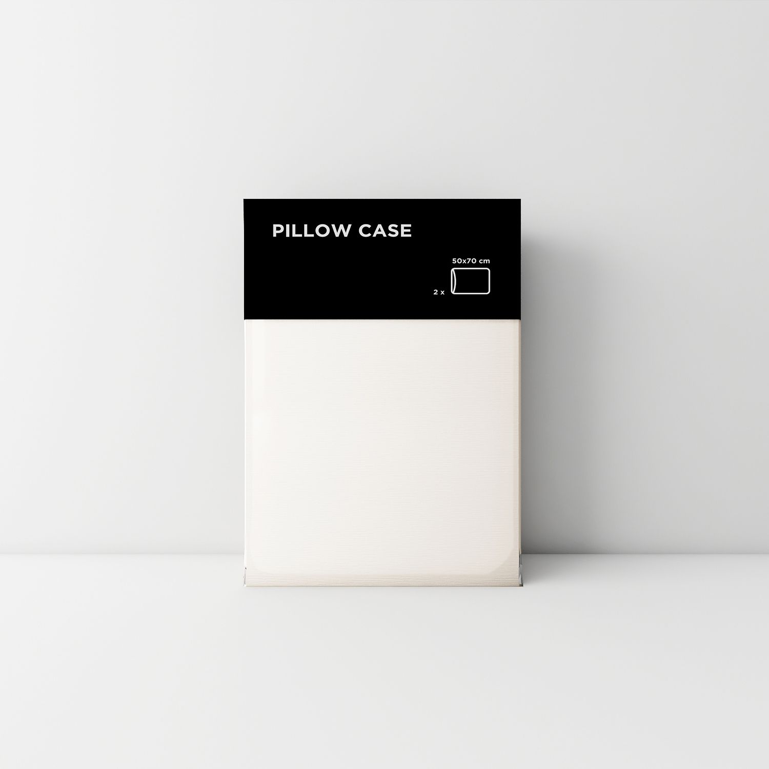 Tencel pillow case 01 White cream