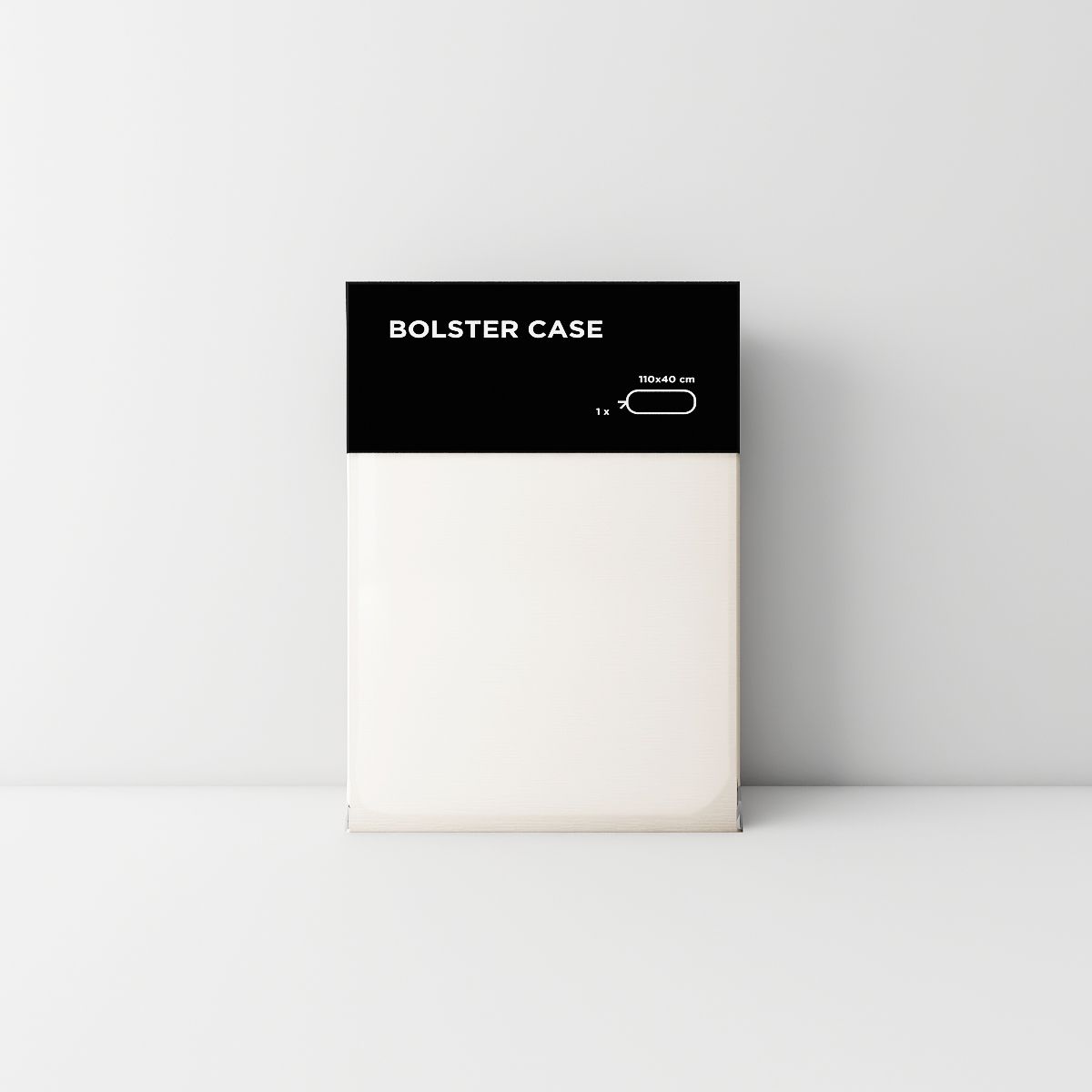 Tencel bolster case 01 White cream
