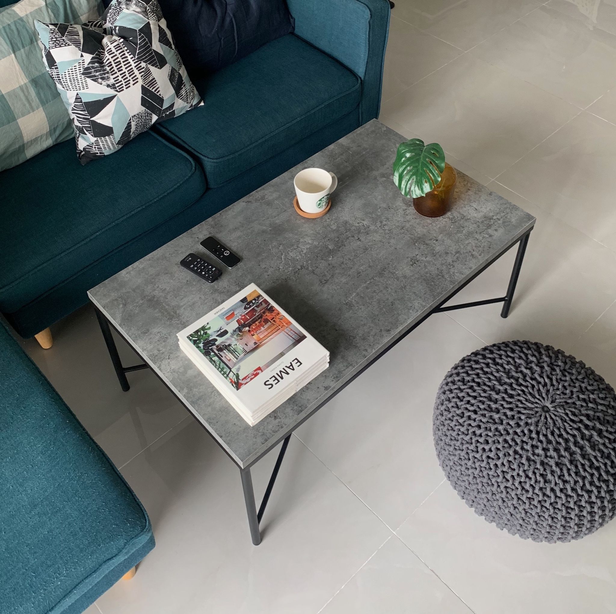 Bàn sofa X - Cement