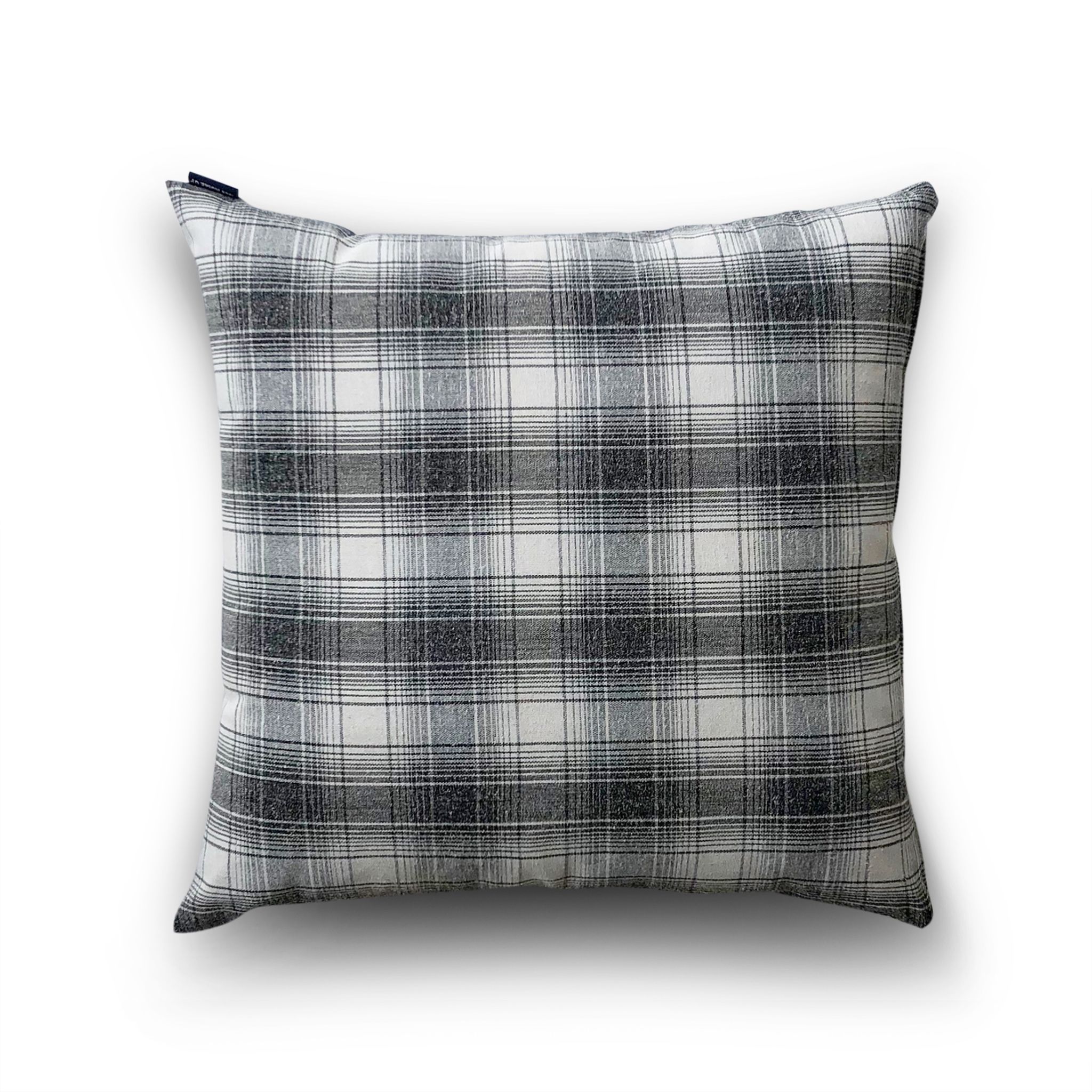 Cushion cover 31 Grey grid on Canvas