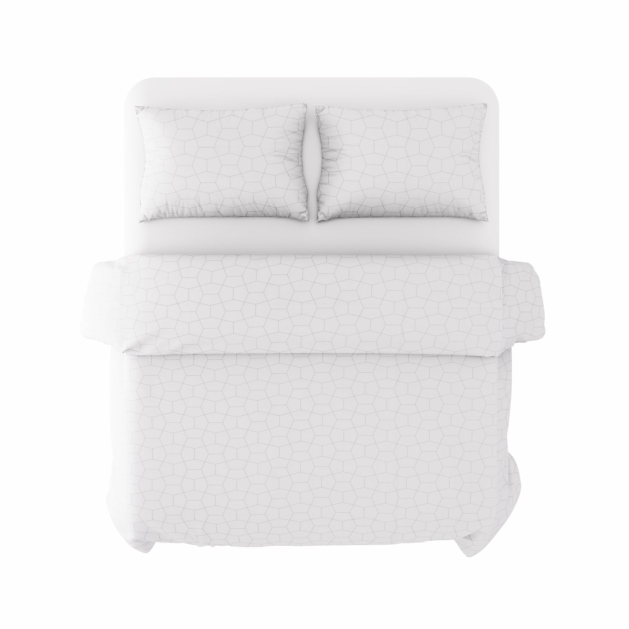 Best price 038 Grey hexagon on white