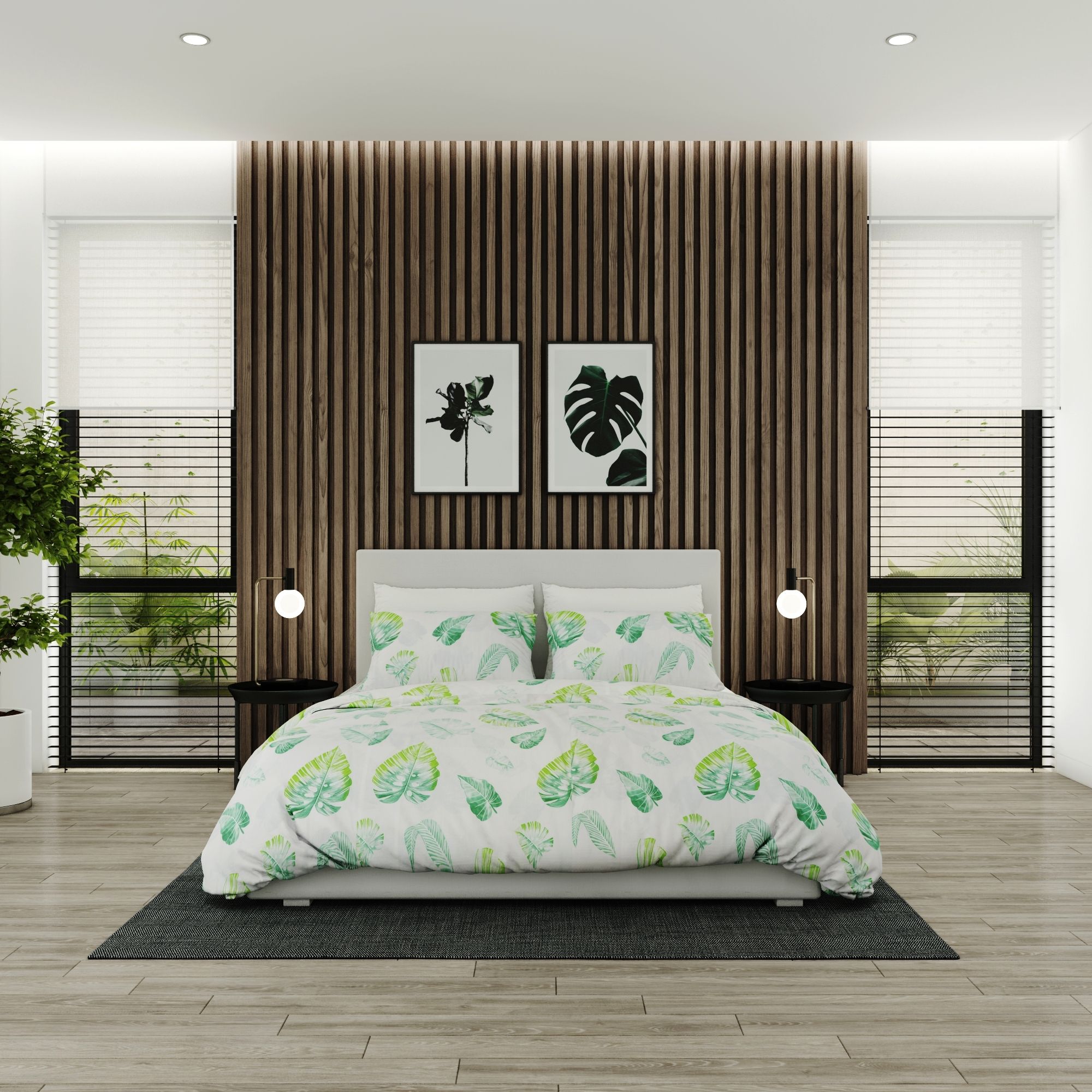 Best price 143 Green leaves on white
