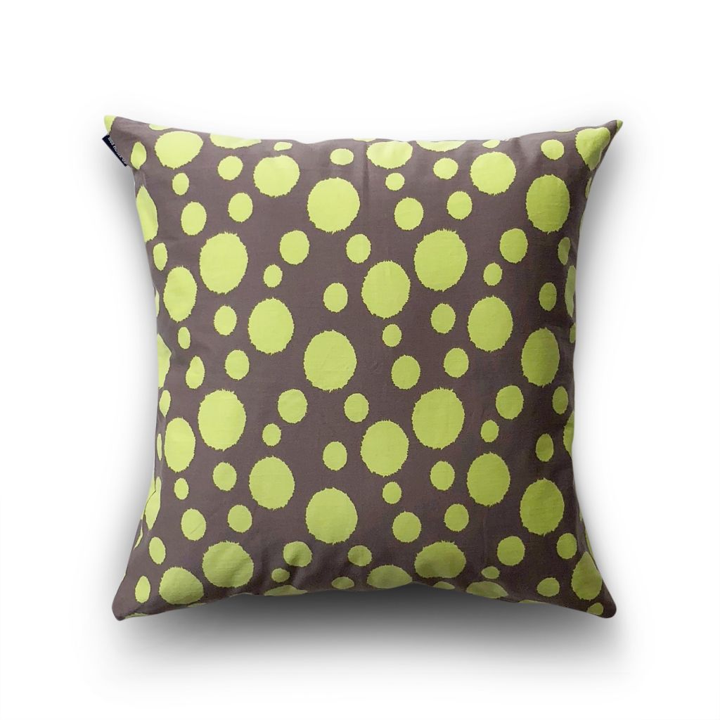Cushion cover 37 Green polka dot