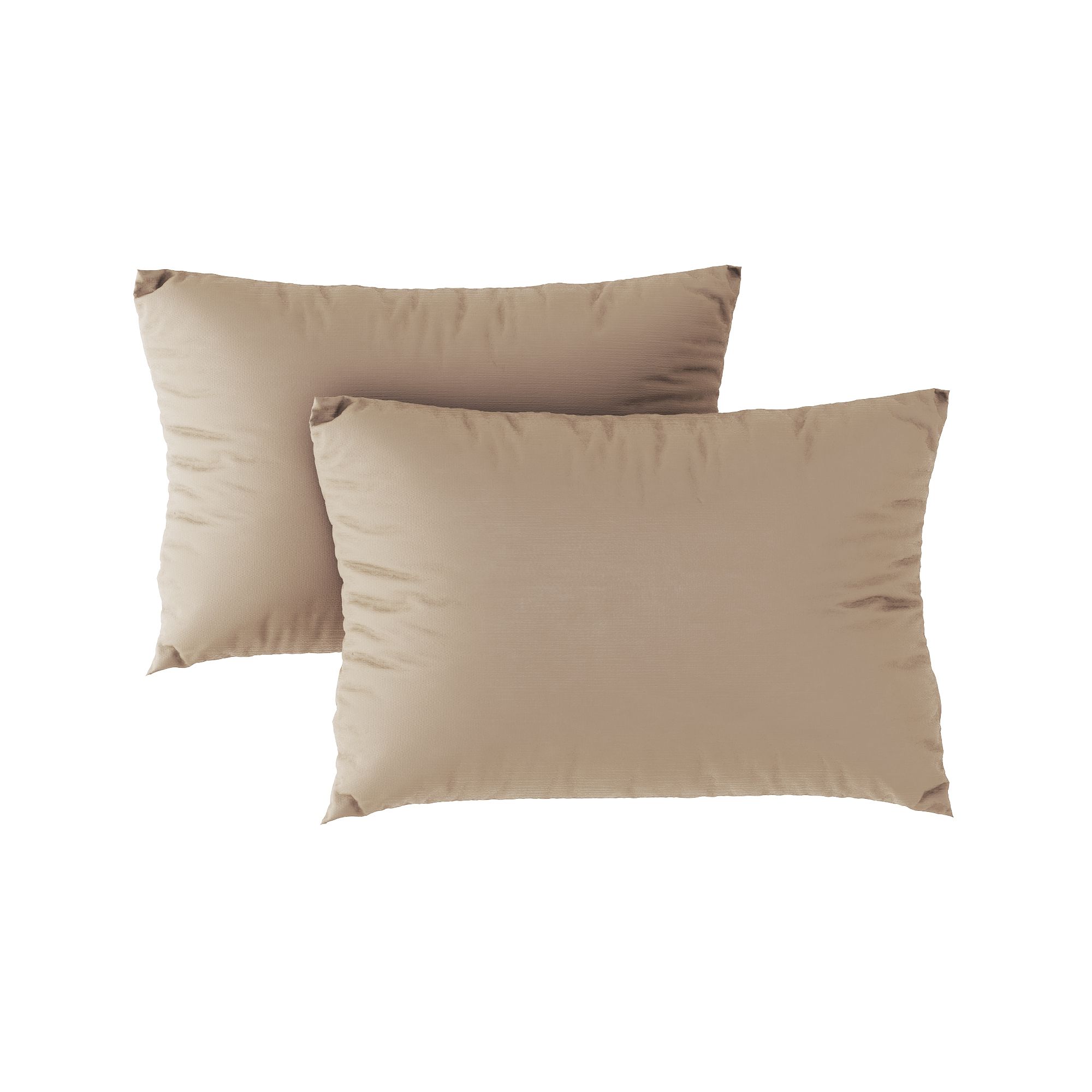 Premium pillow case 03 Light brown (2pcs)