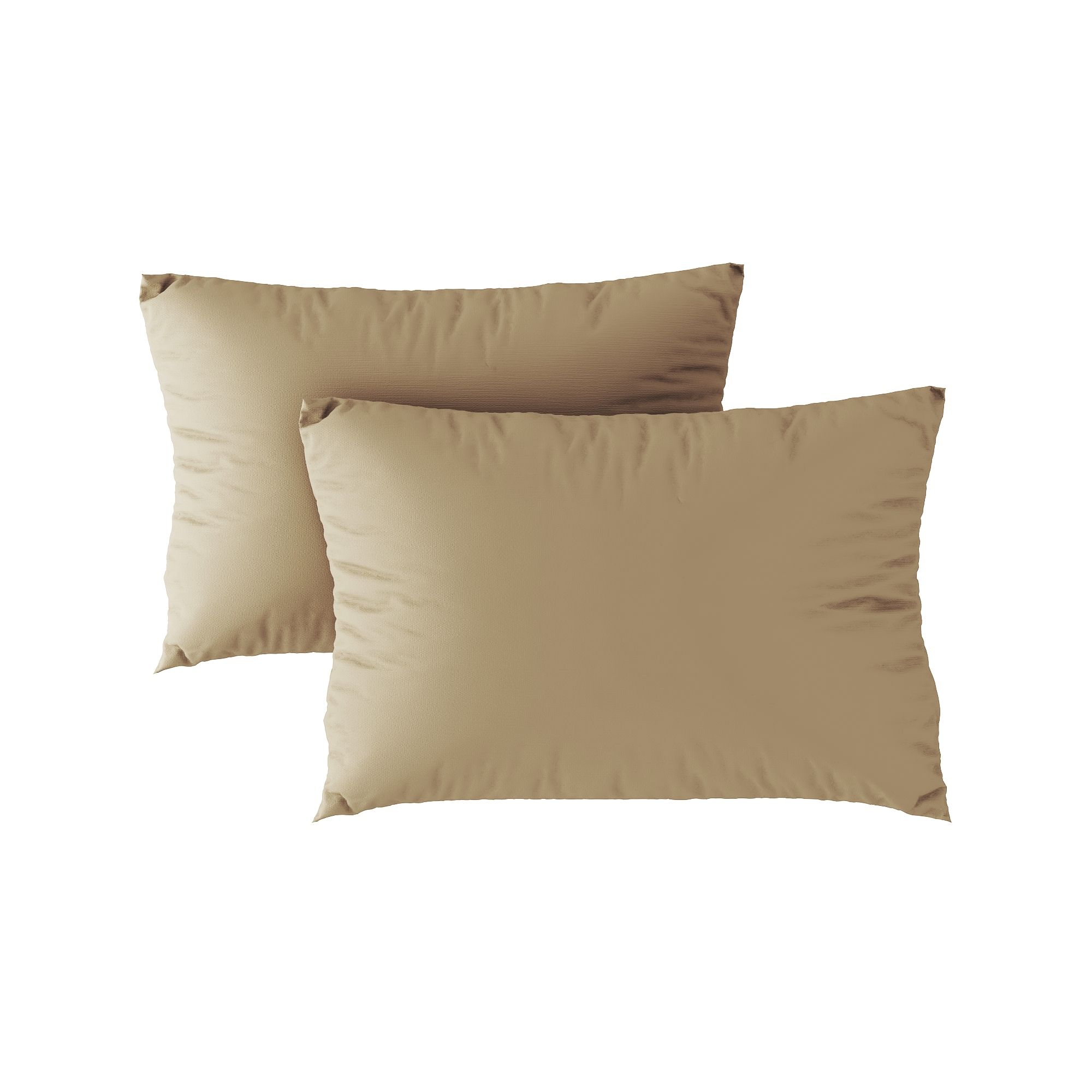 Standard pillow case 03 Light brown (2pcs)
