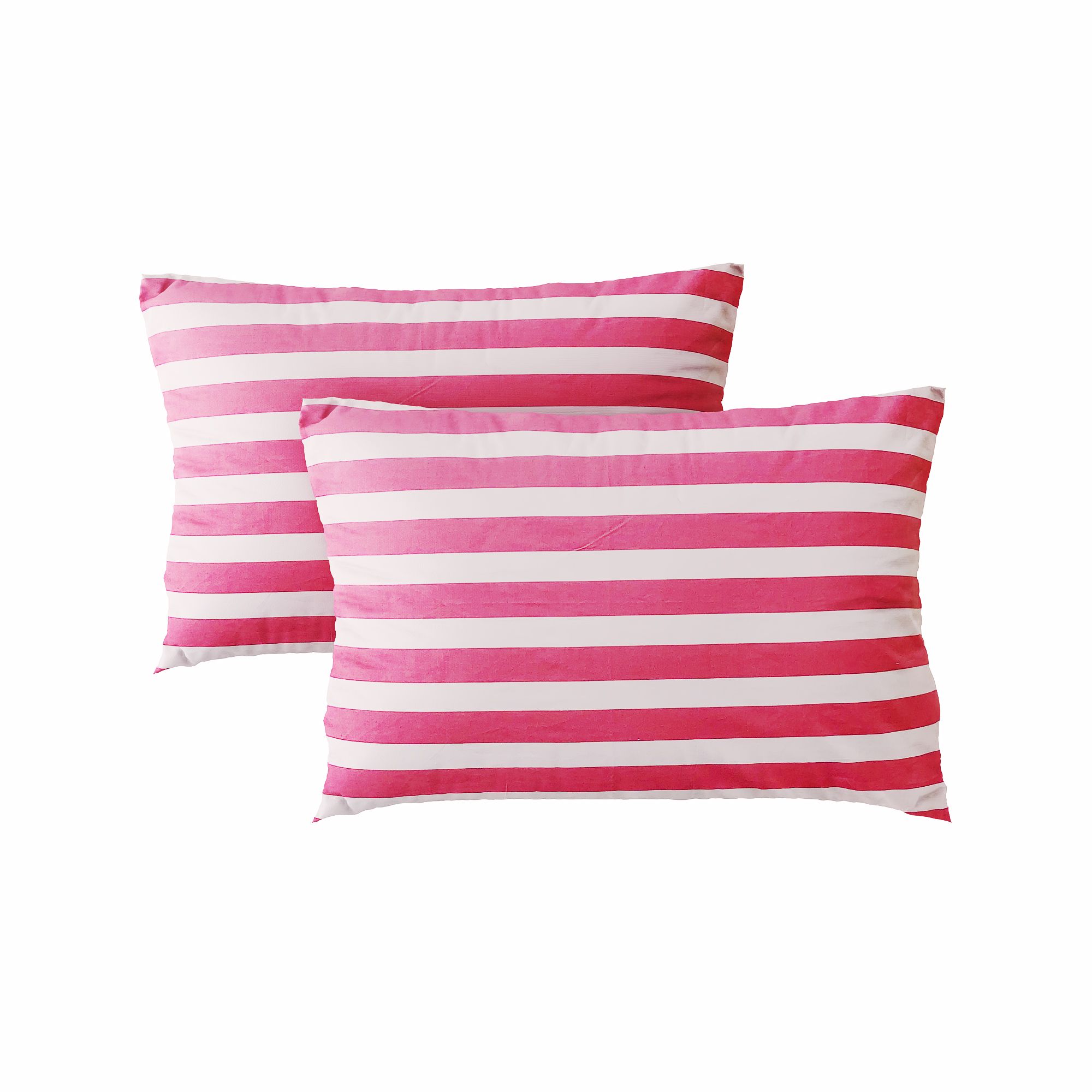 Pillow case 409 Pink white striped