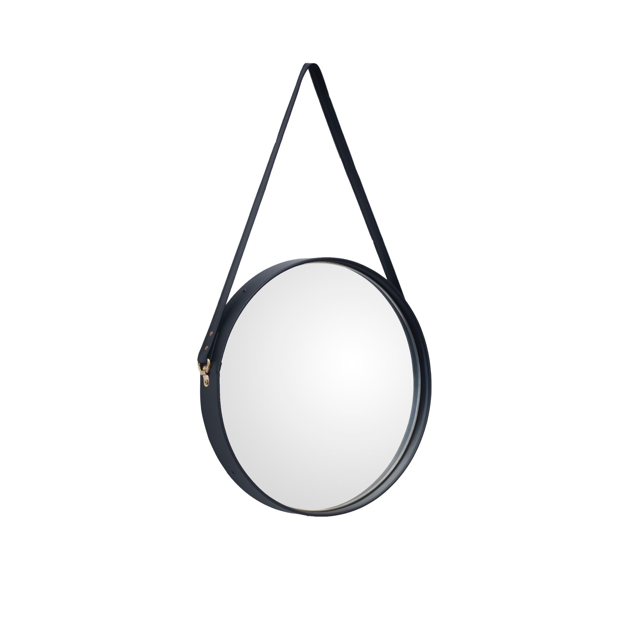 Gương tròn viền da 40cm