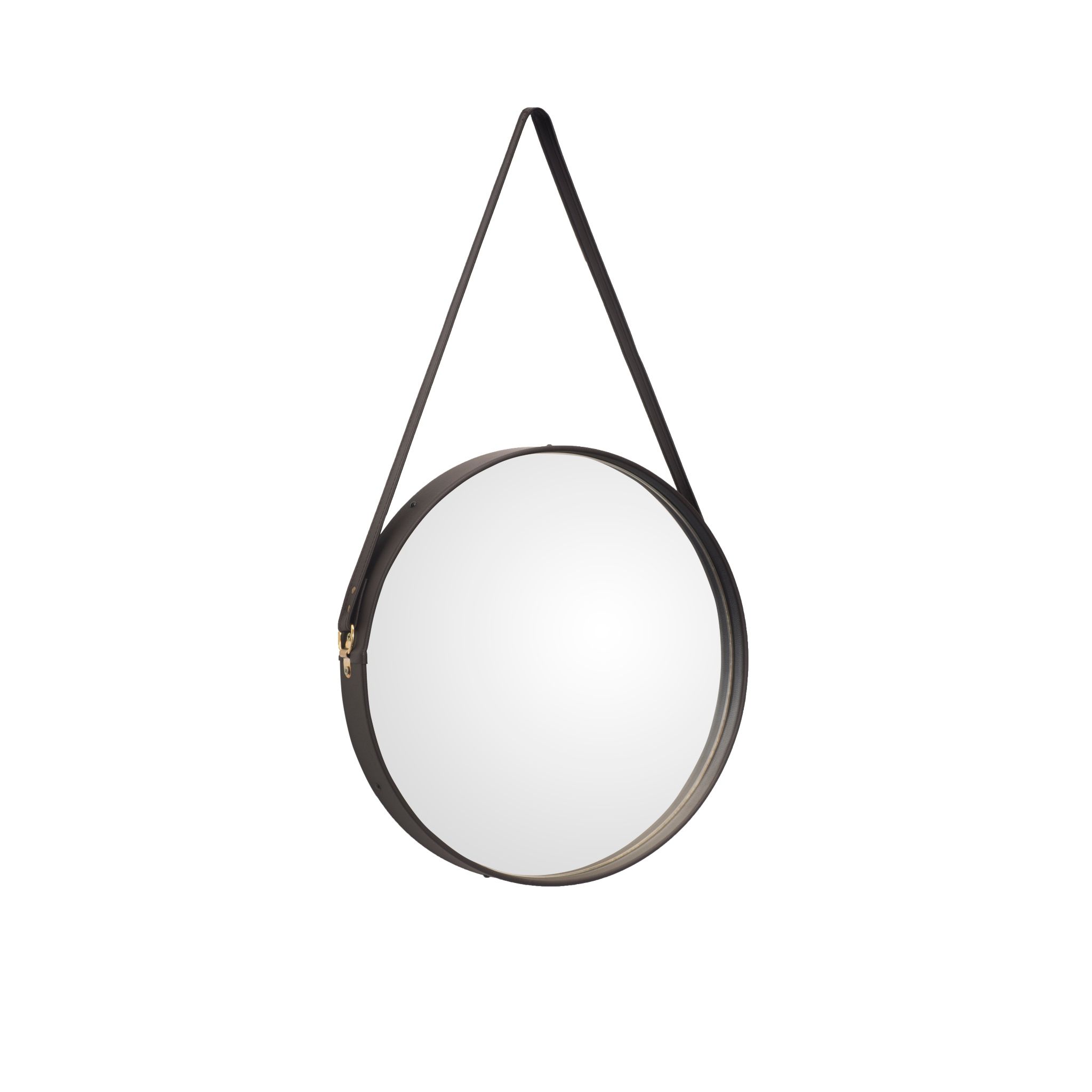 Gương tròn viền da 40cm