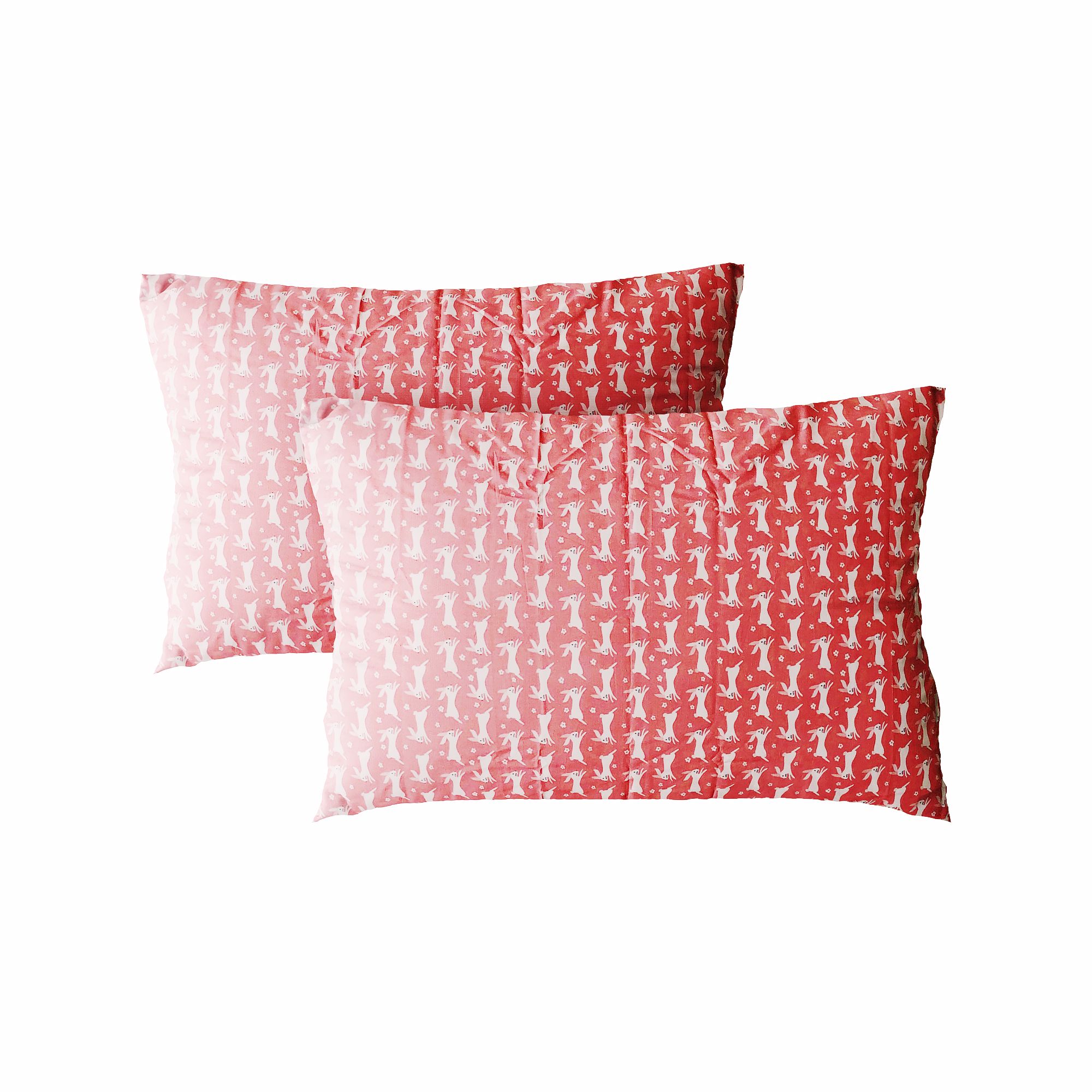 Pillow case 483 Rabbits on pink