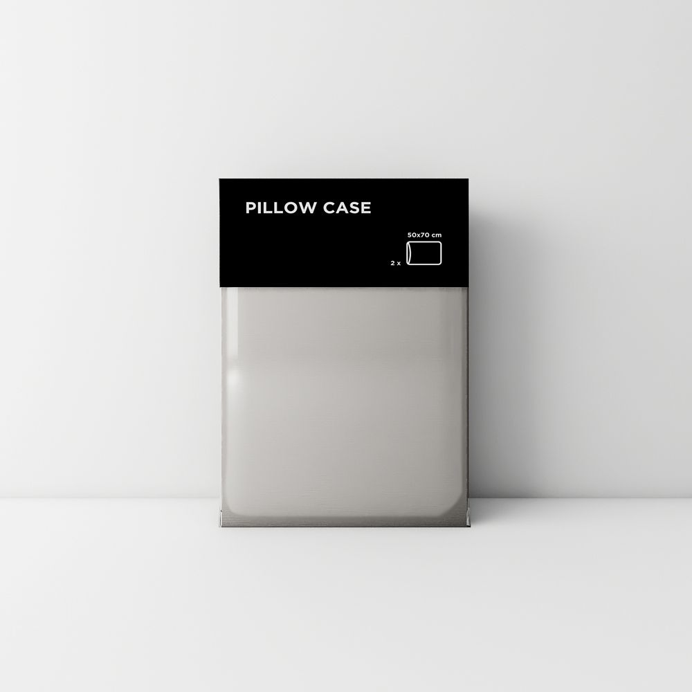 Tencel pillow case 02 Light grey