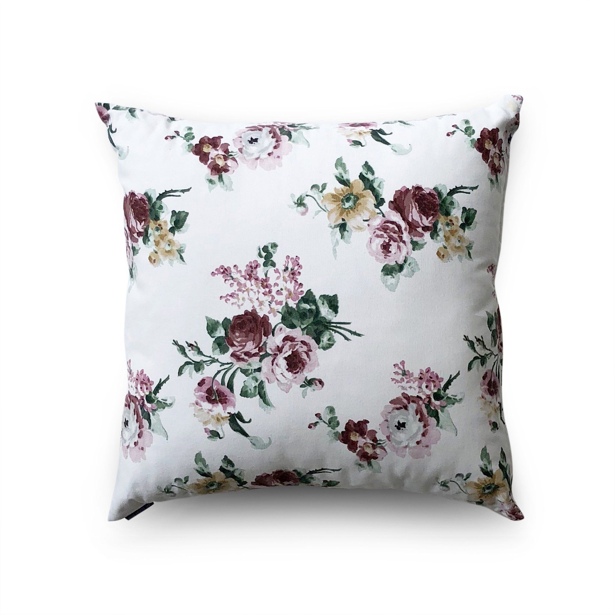 Cushion cover 55 Roses on white