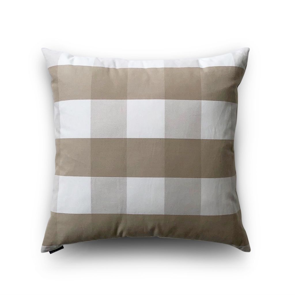 Cushion cover 56 Brown grid