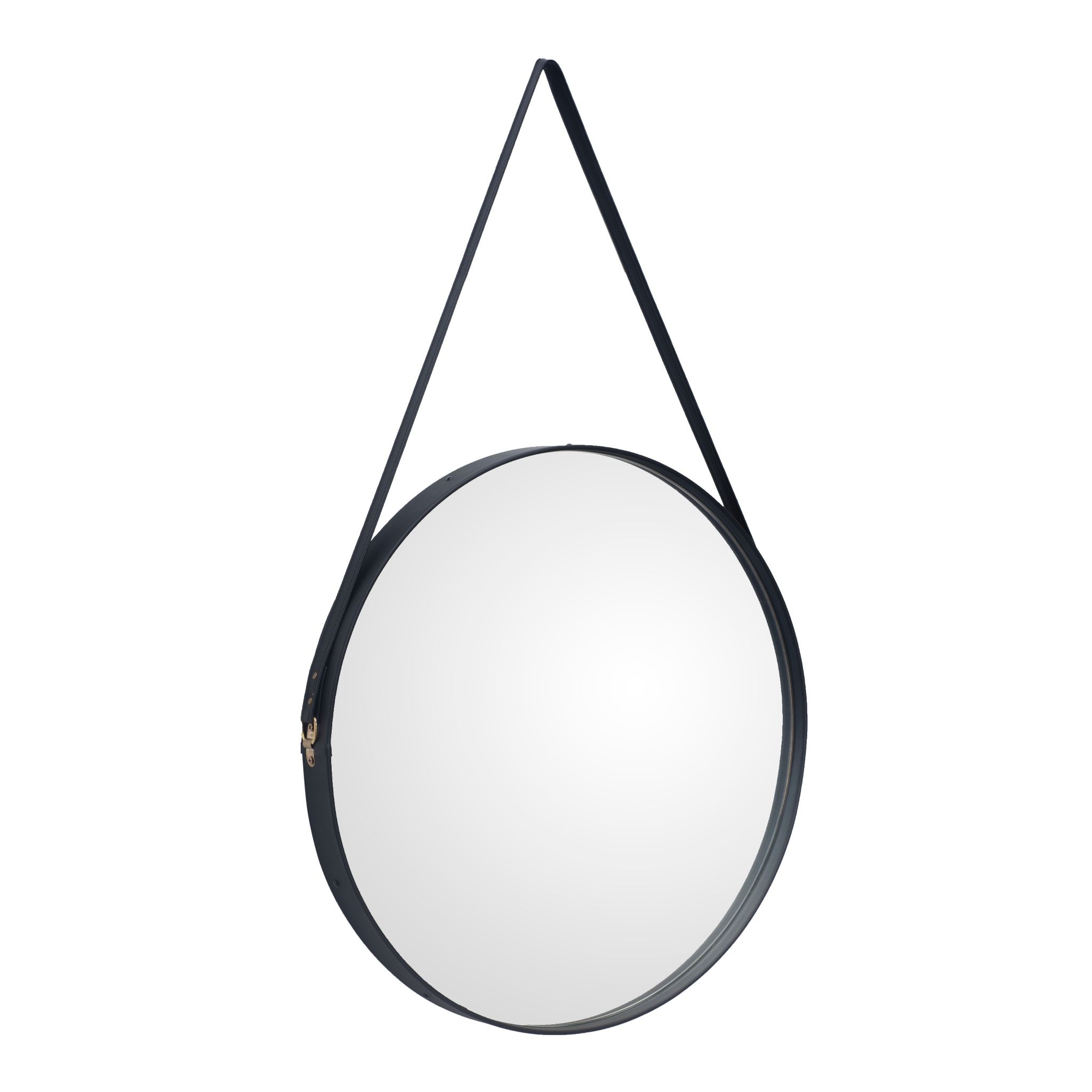 Gương tròn viền da 60cm