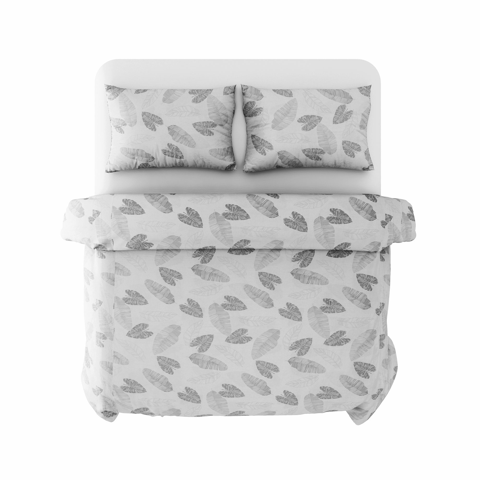 Best price 073 Grey leaves on white