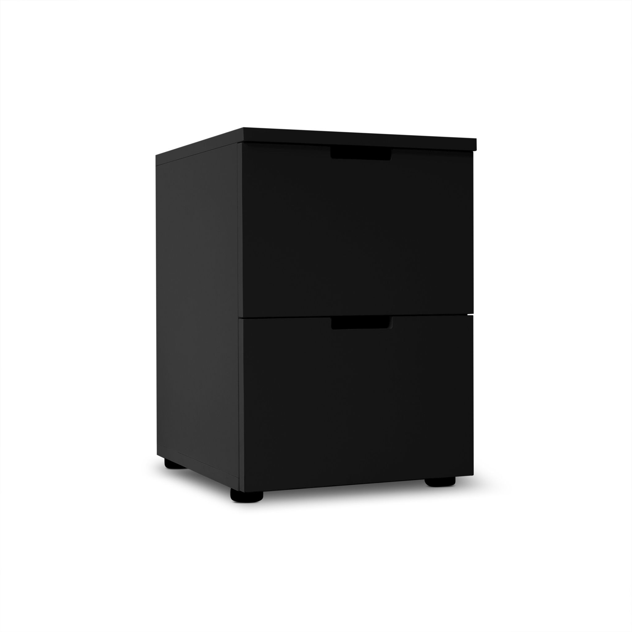 Tủ đầu giường 2 ngăn - Black