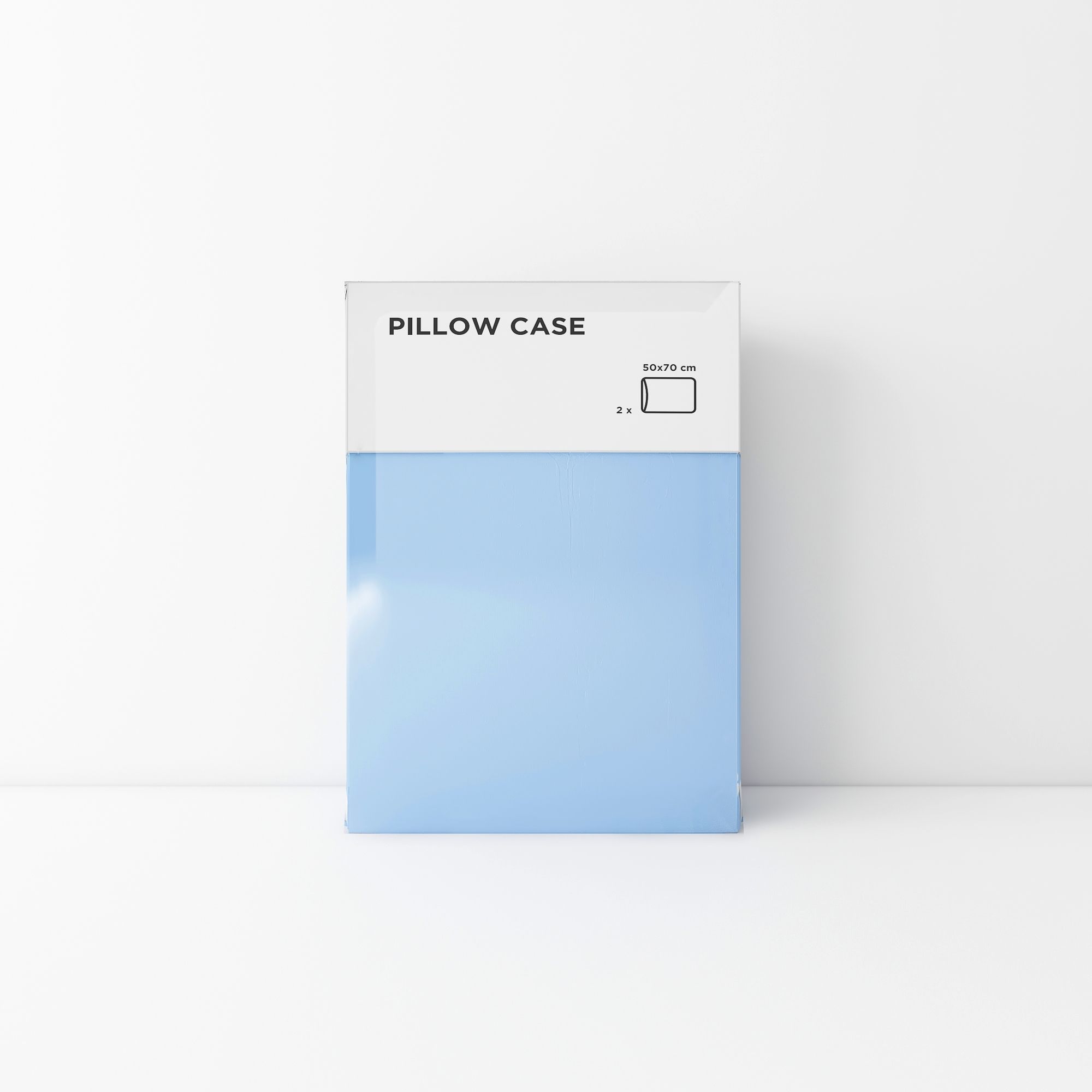 Standard pillow case 07 Sky blue (2pcs)