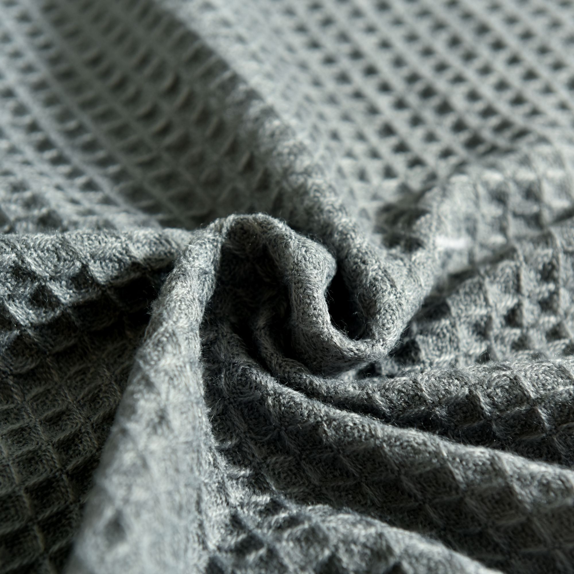 Mền sofa Grey waffle