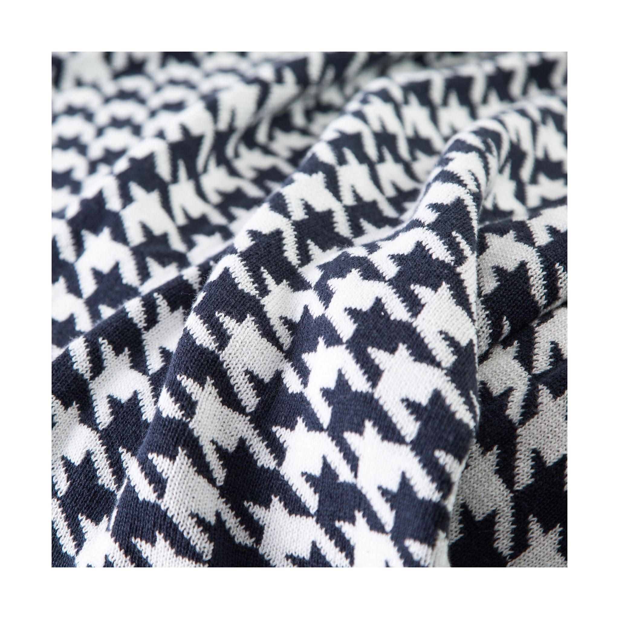 Mền sofa houndstooth - Black