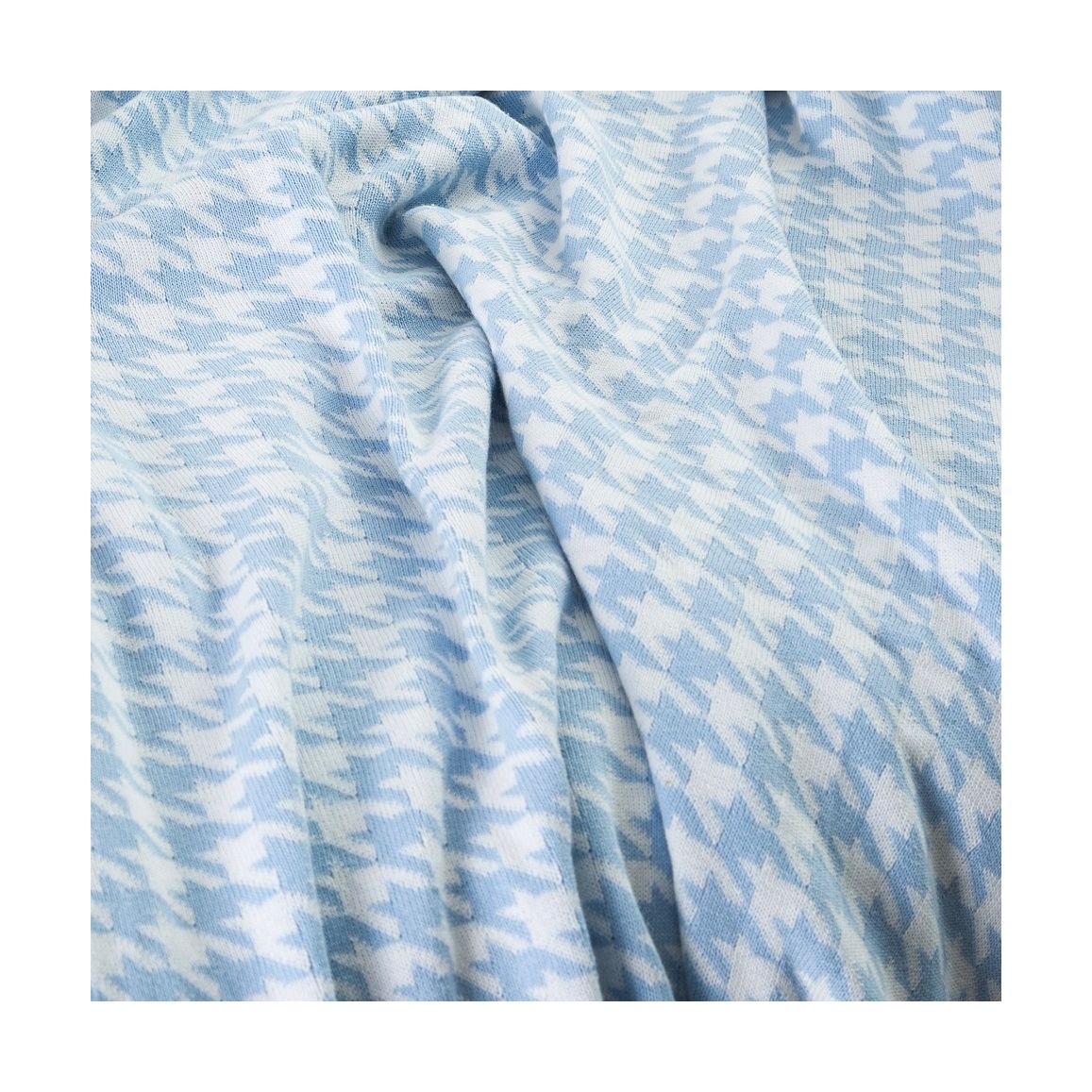 Mền sofa houndstooth - Blue