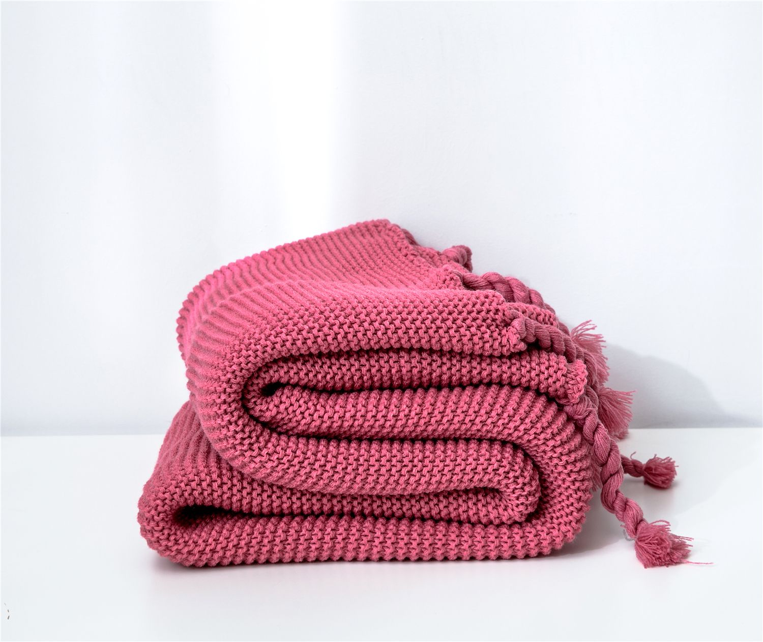 Mền sofa đuôi thừng - Pink