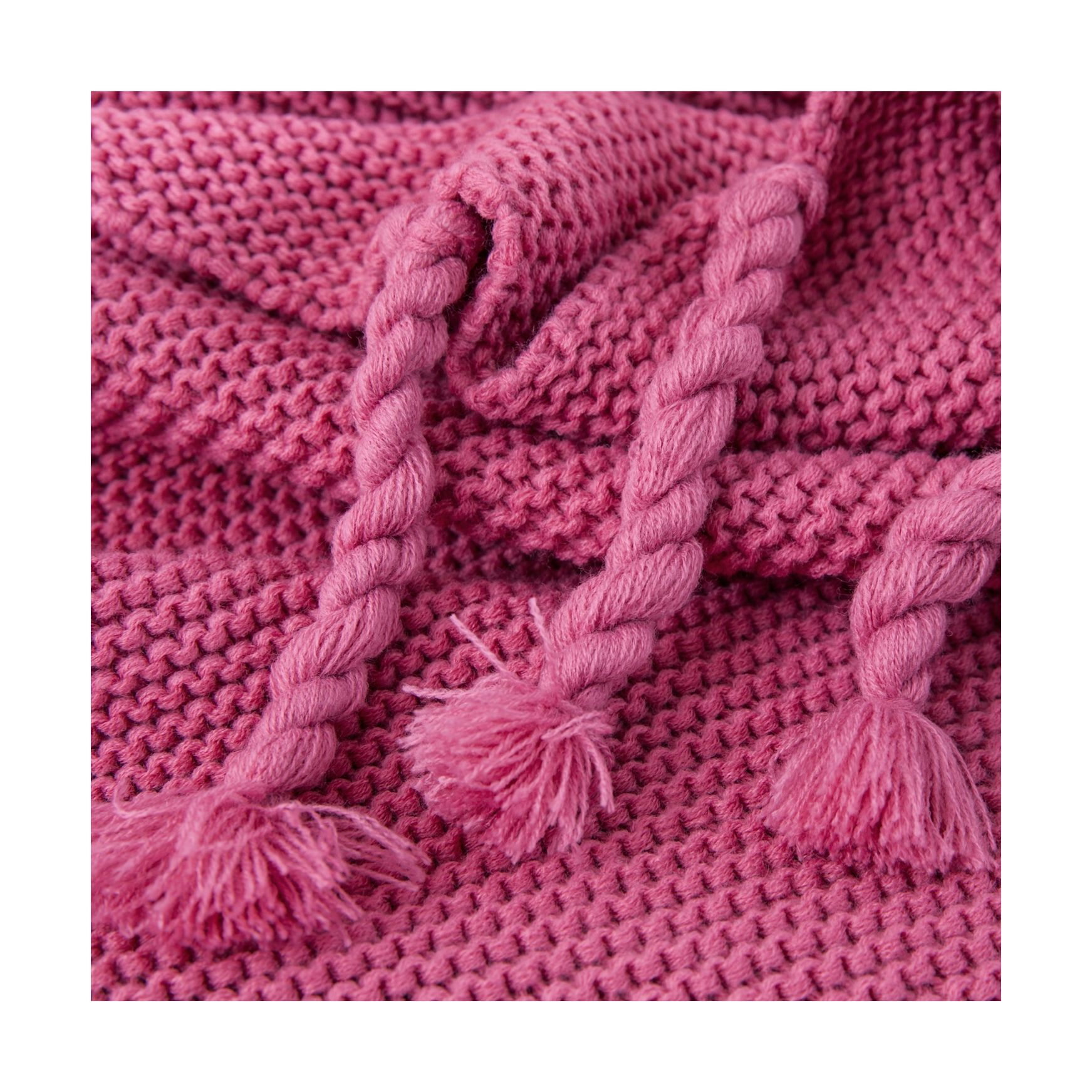 Mền sofa đuôi thừng - Pink