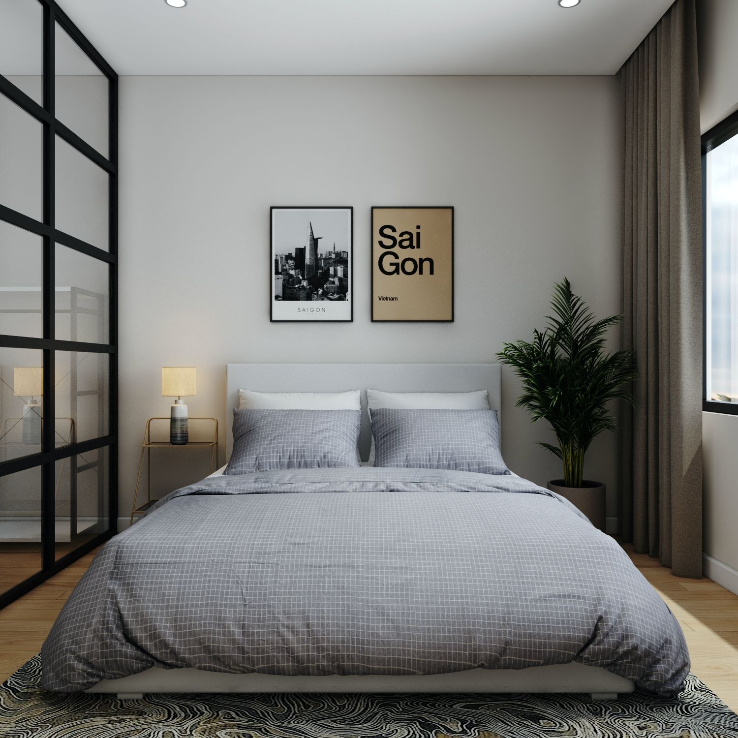 Best price 034 Small white grid on grey