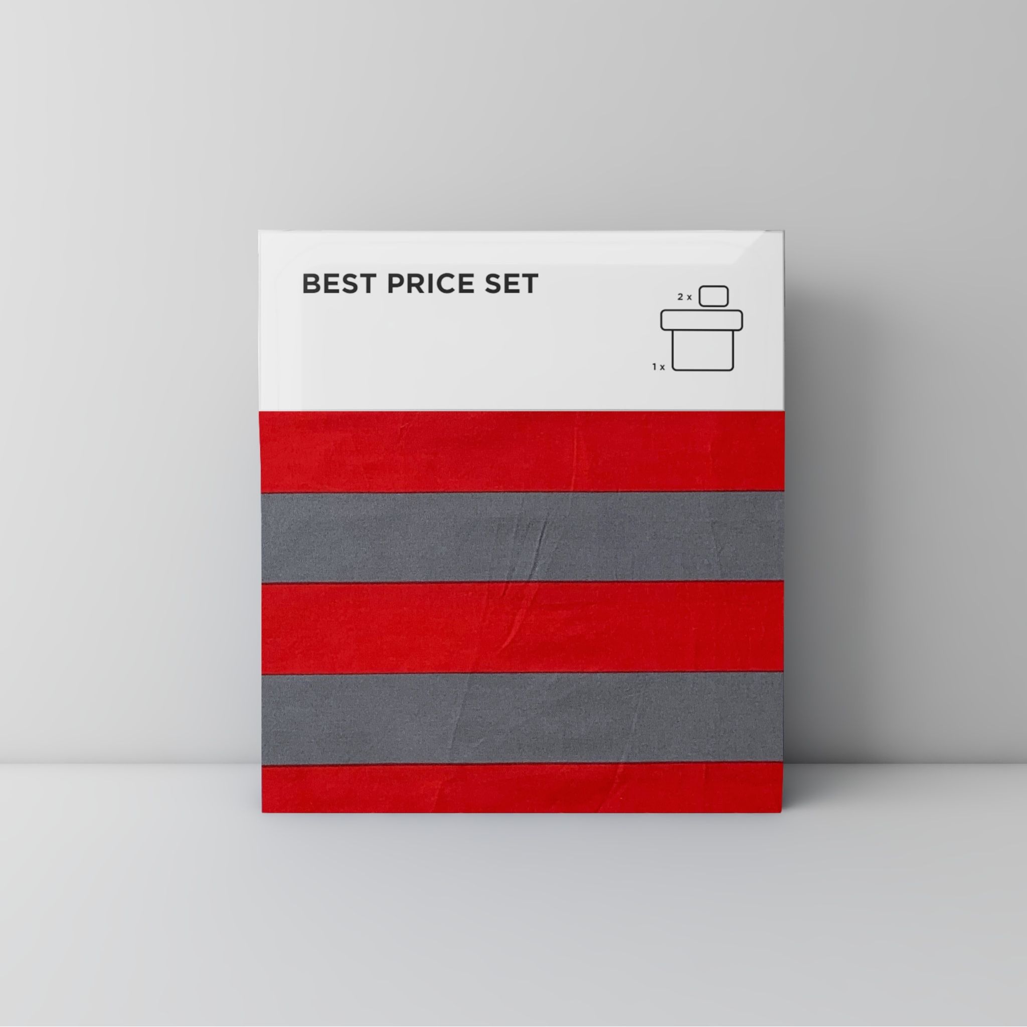 Best price 113 Red and dark grey stripe