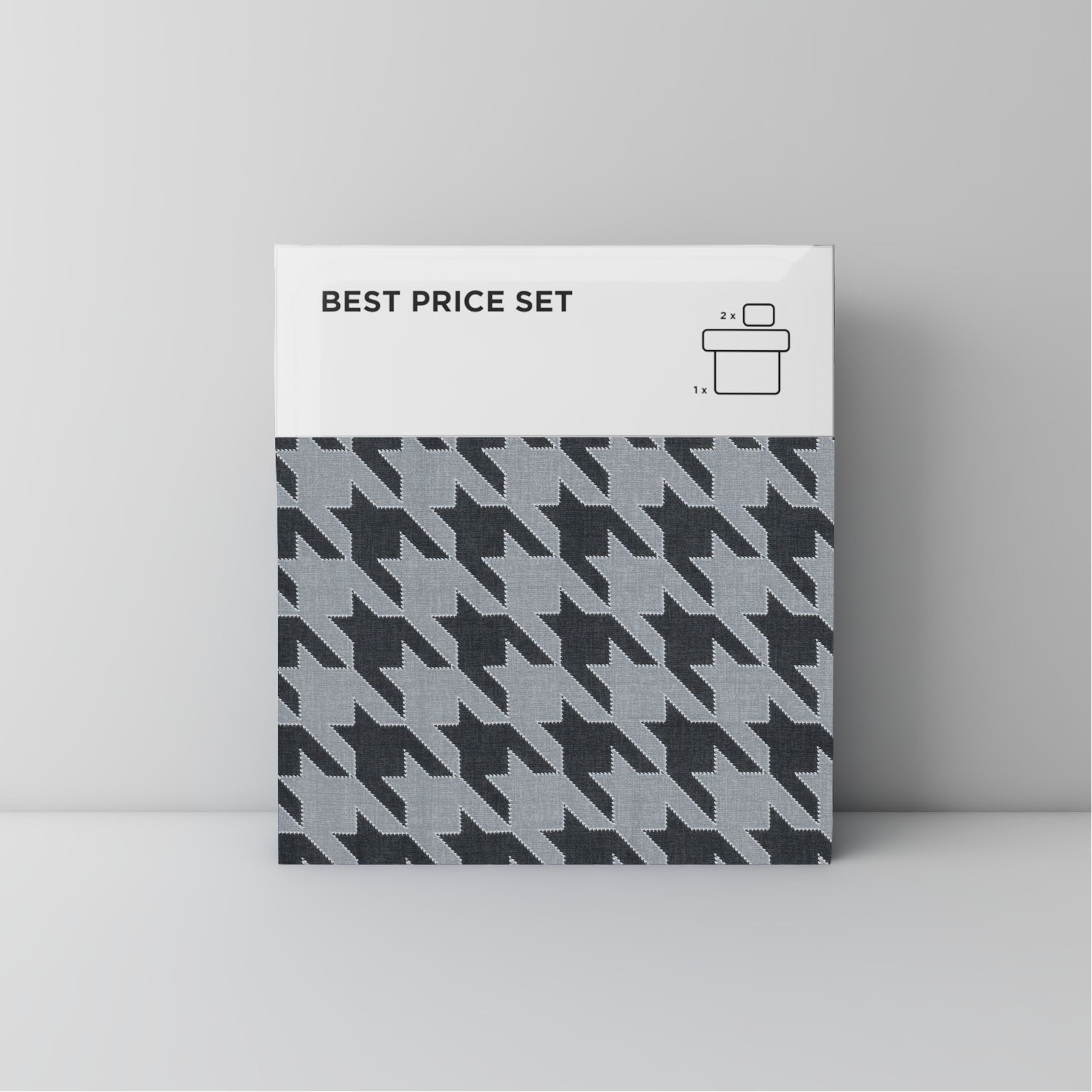 Best price 118 Houndstooth on grey